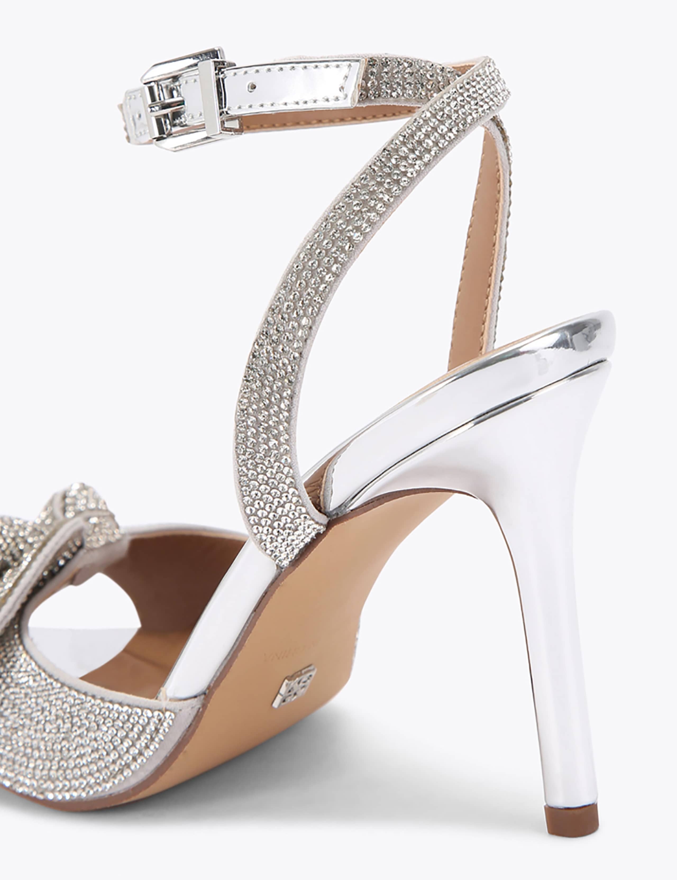 Sparkle Ankle Strap Stiletto Heel Sandals 5 of 5