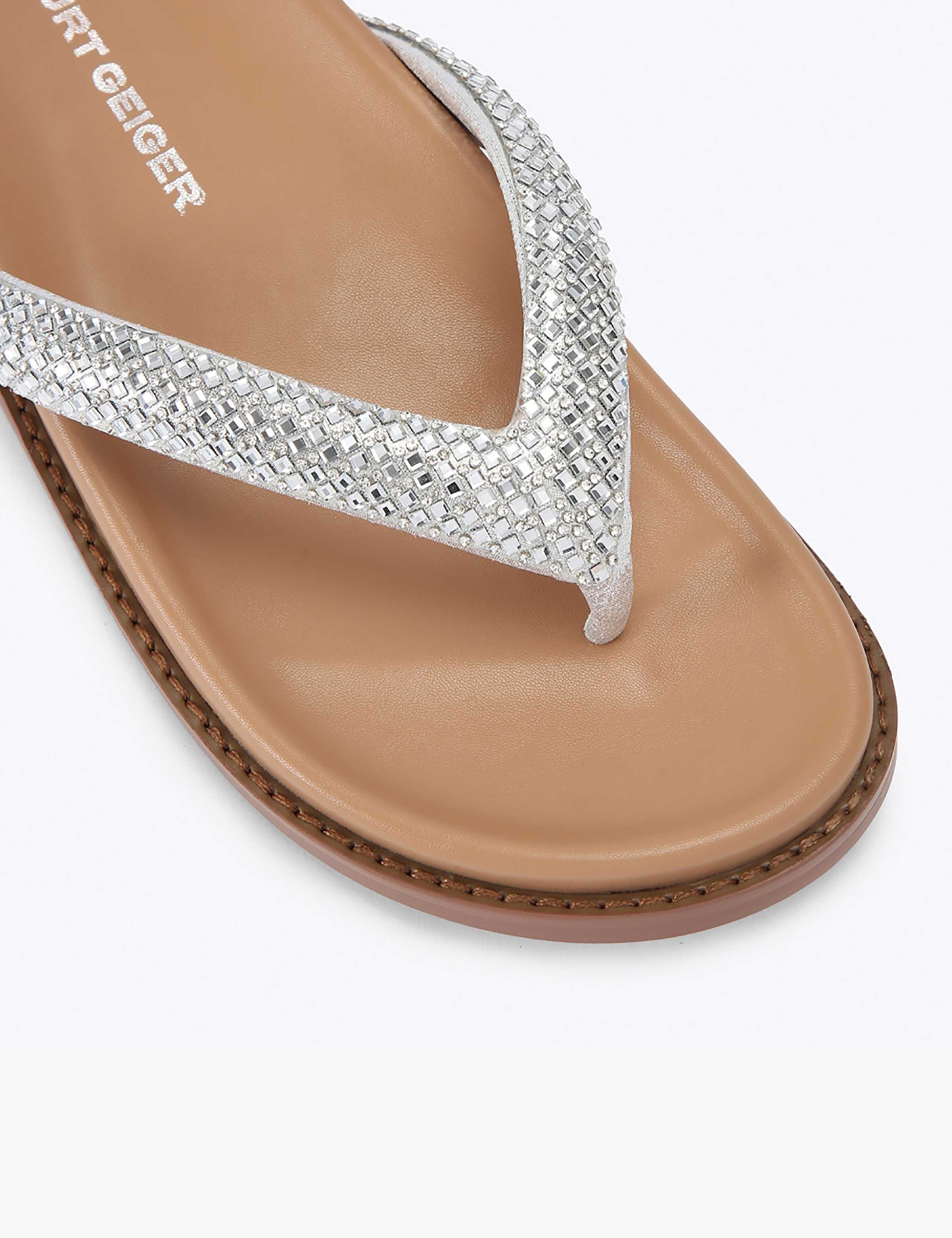 Sparkle Flat Footbed Flip Flops 4 of 5