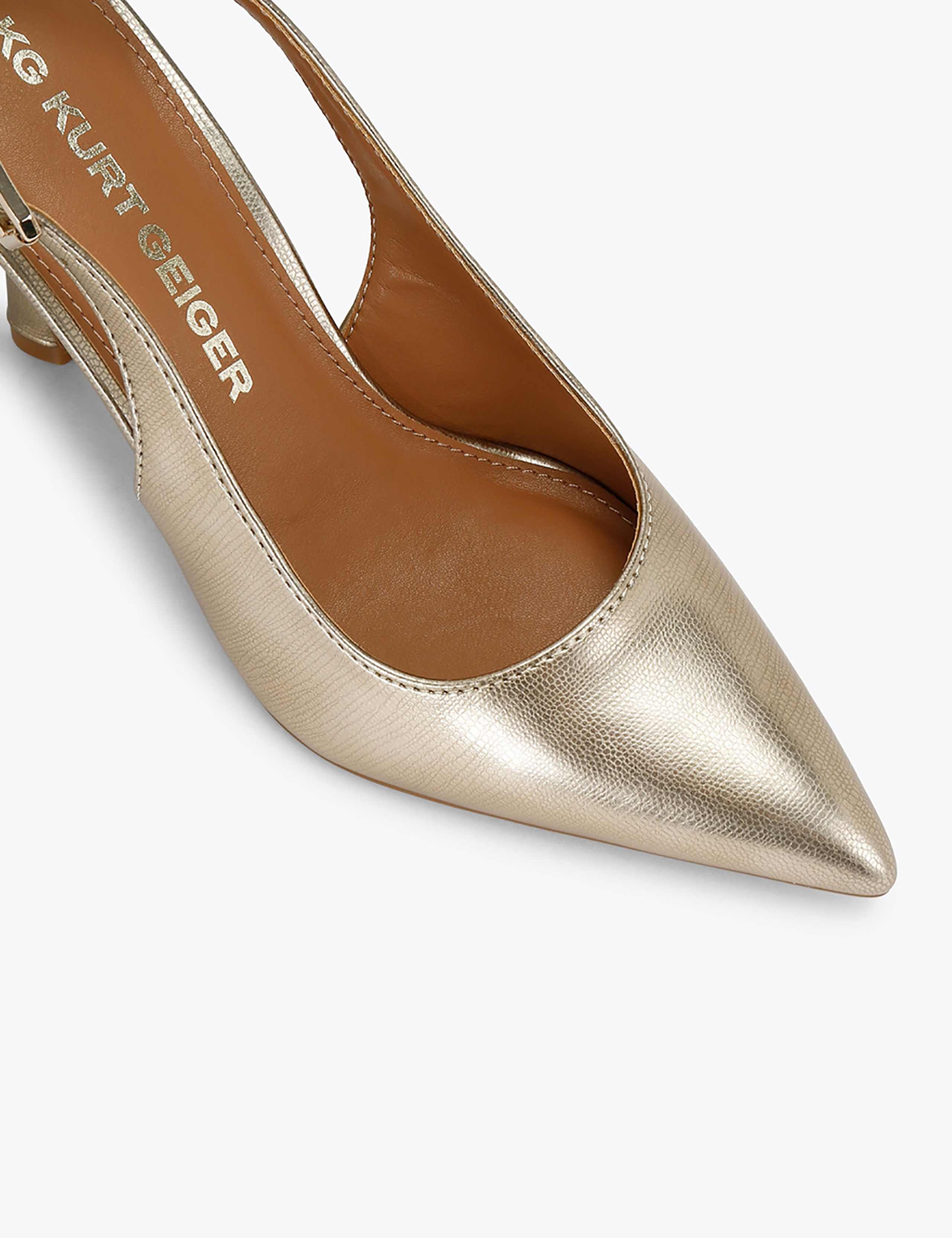 Adina Stiletto Heel Slingback Court Shoes 4 of 5