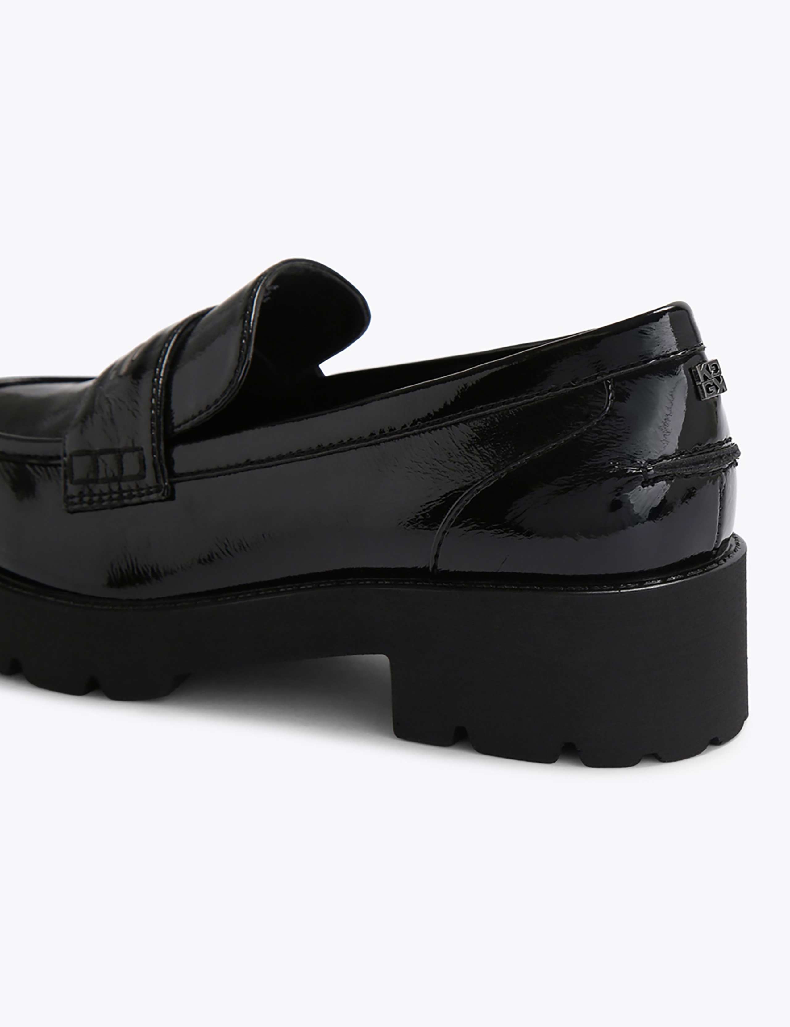 Patent Block Heel Loafers 4 of 4