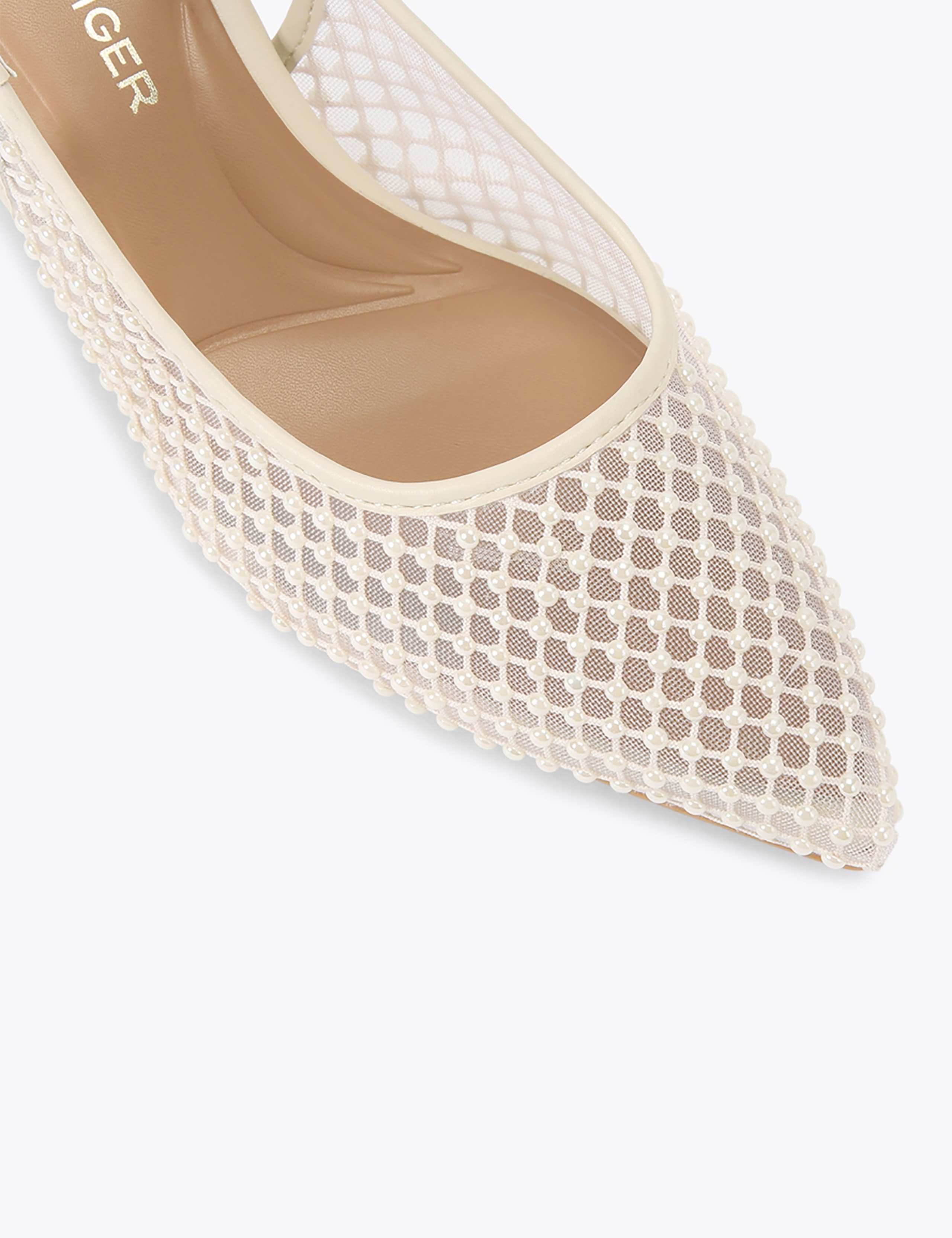 Tilly Kitten Heel Slingback Court Shoes 4 of 5