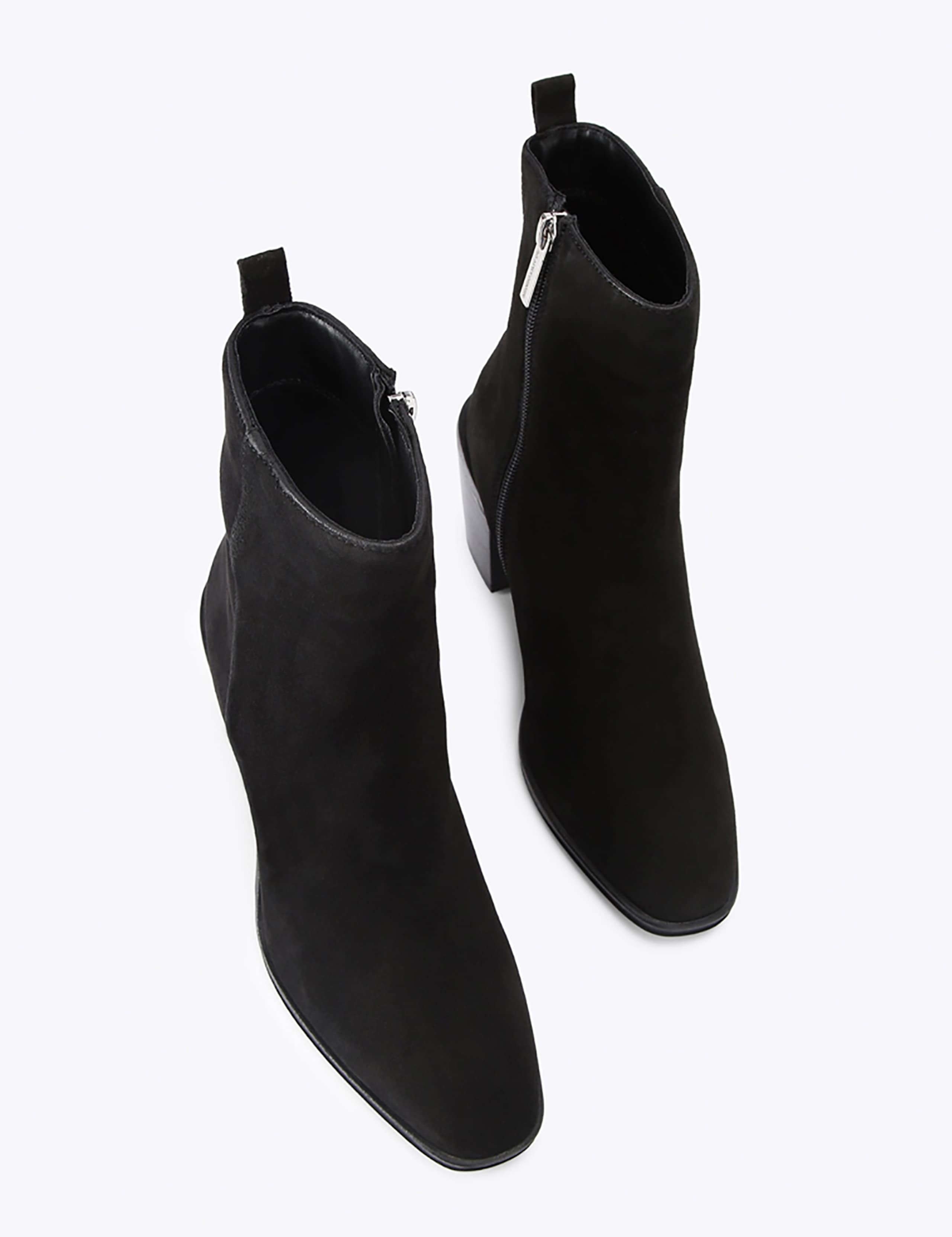 Suede Block Heel Pointed Ankle Boots 3 of 5