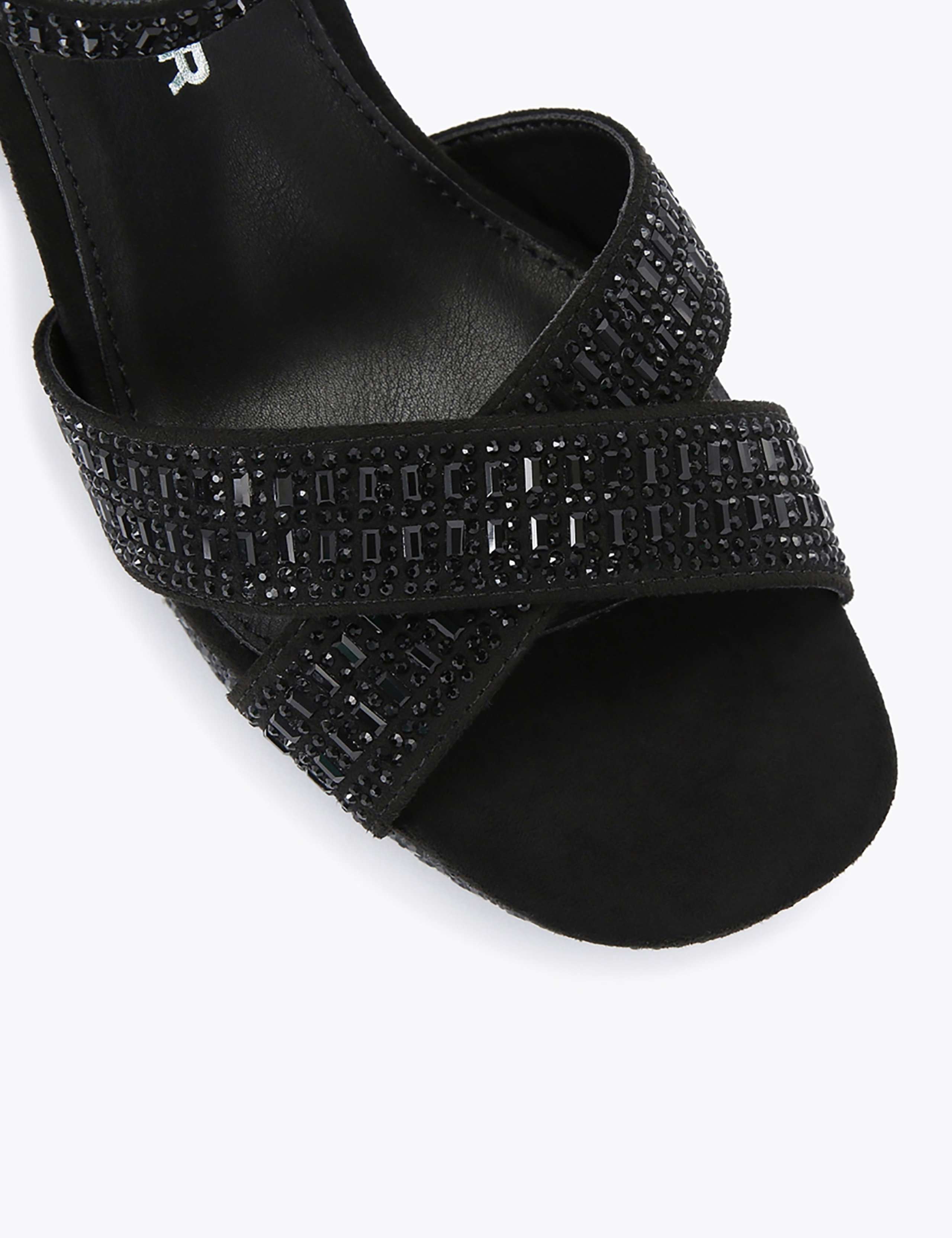 Sparkle Beaded Platform Block Heel Sandals 4 of 5