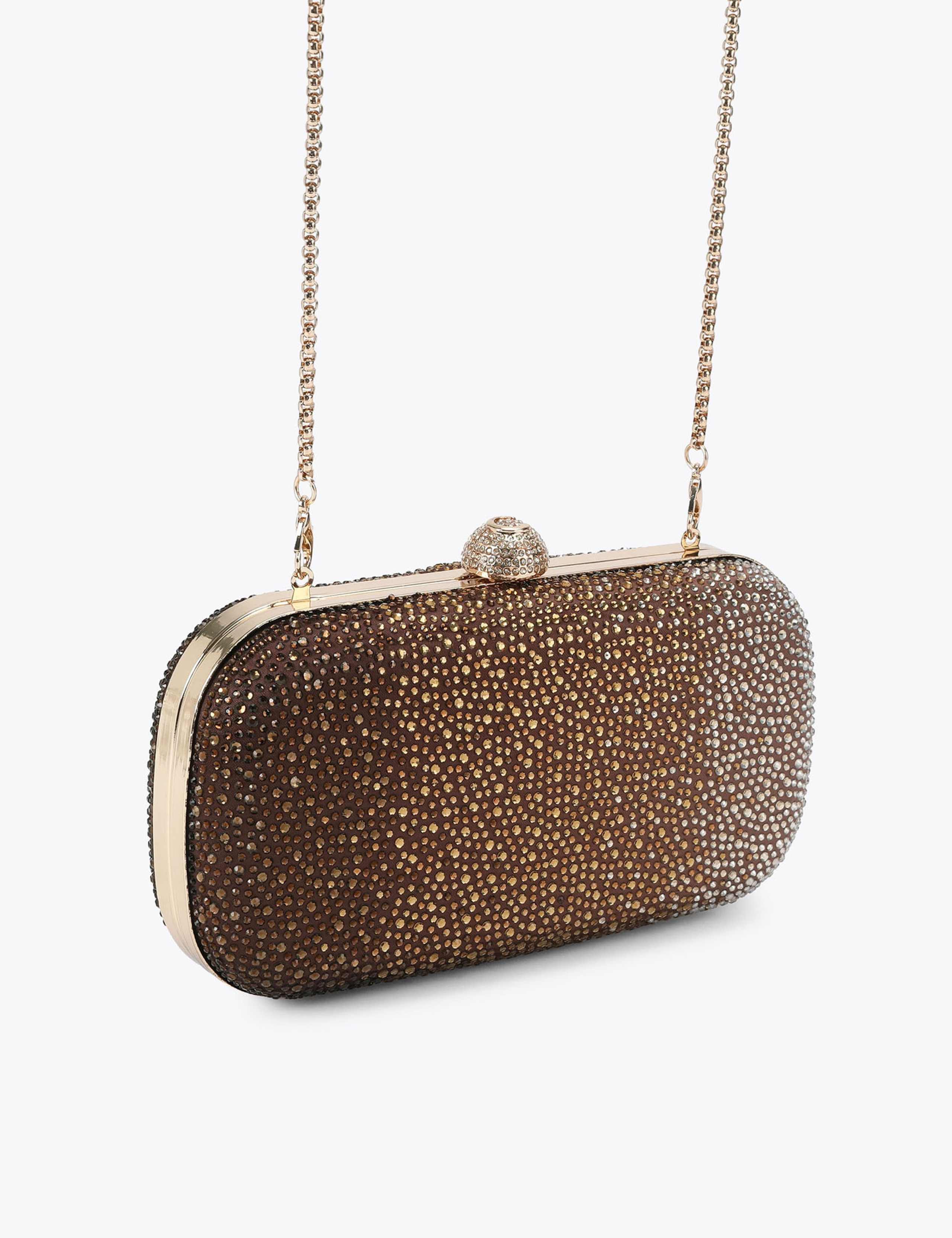 Embellished Chain Strap Clutch Bag 2 of 4