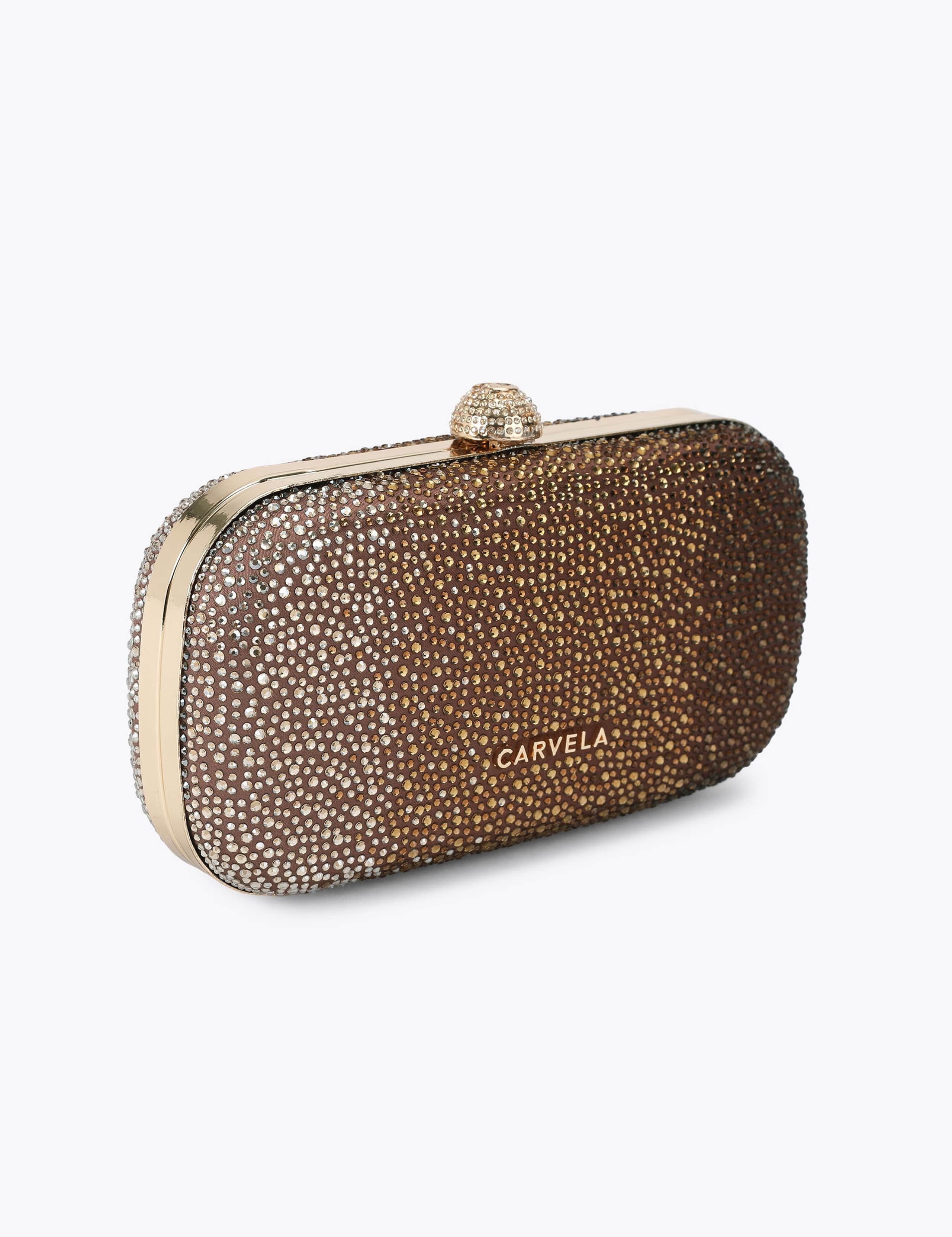 Embellished Chain Strap Clutch Bag 3 of 4