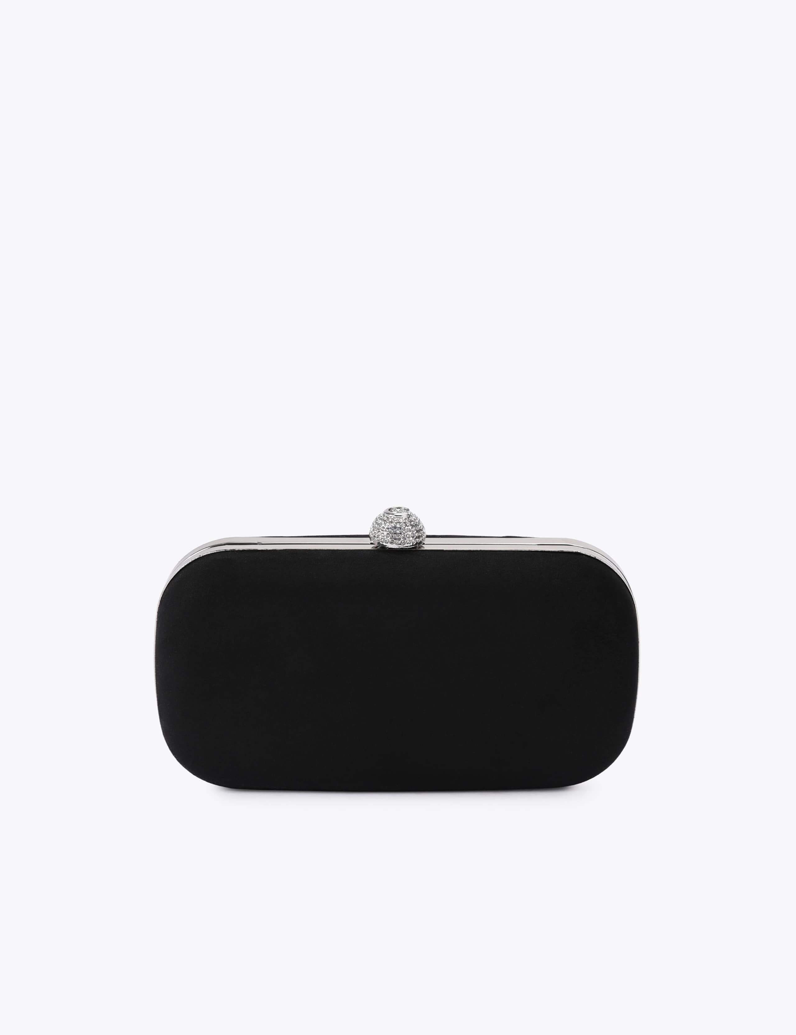 Faux Suede Chain Strap Clutch Bag 1 of 4