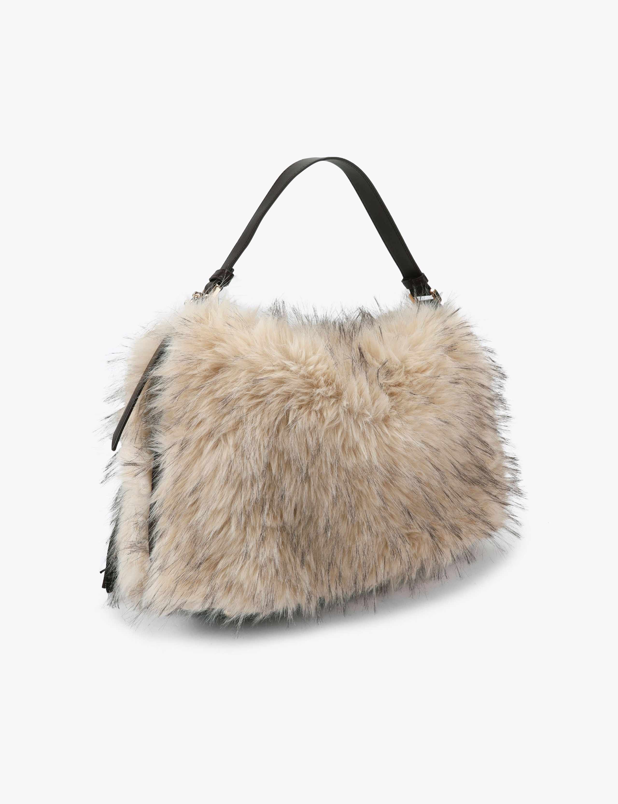 Faux Fur Hobo Bag 3 of 4