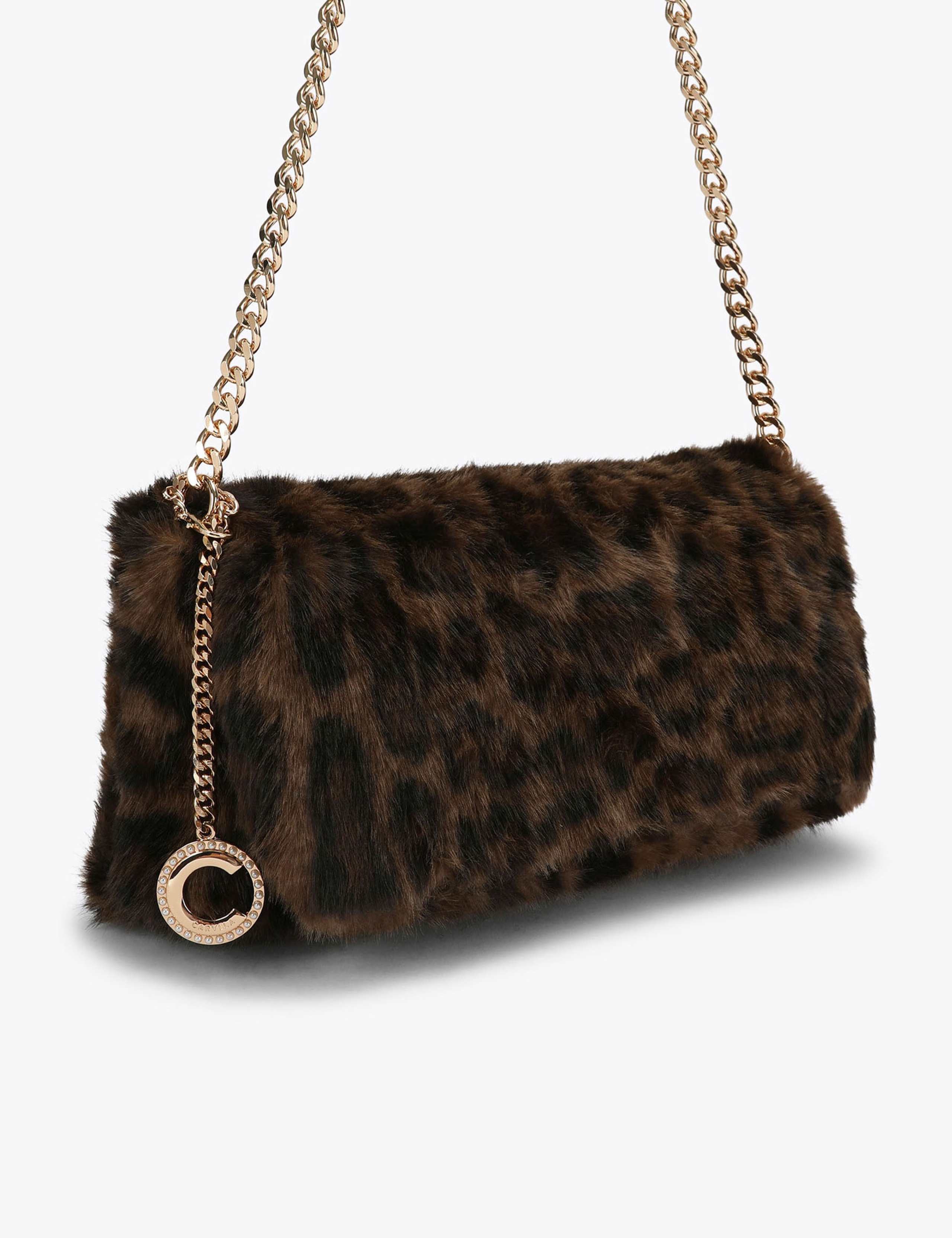 Animal Print Chain Strap Clutch Bag 3 of 4