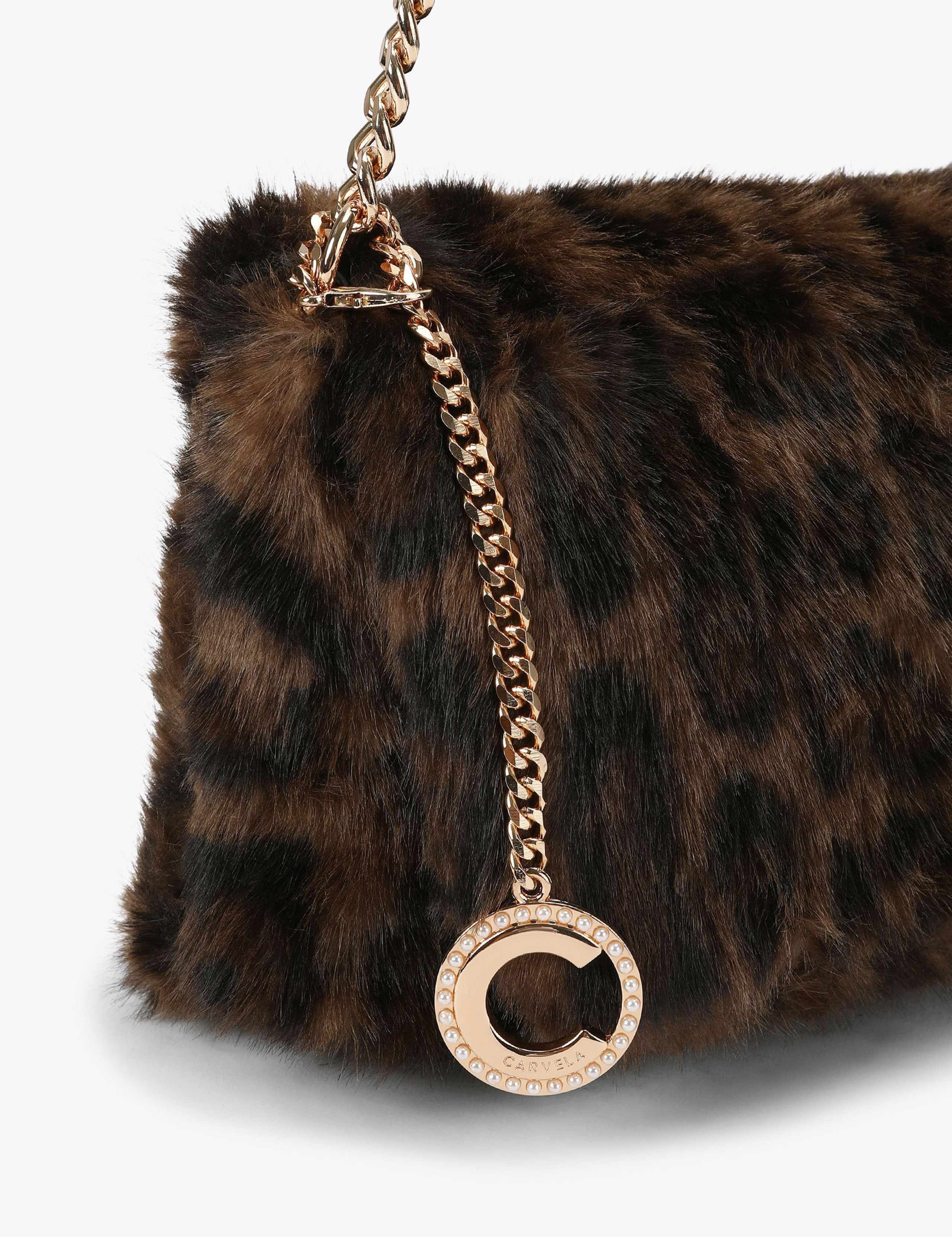 Animal Print Chain Strap Clutch Bag 4 of 4