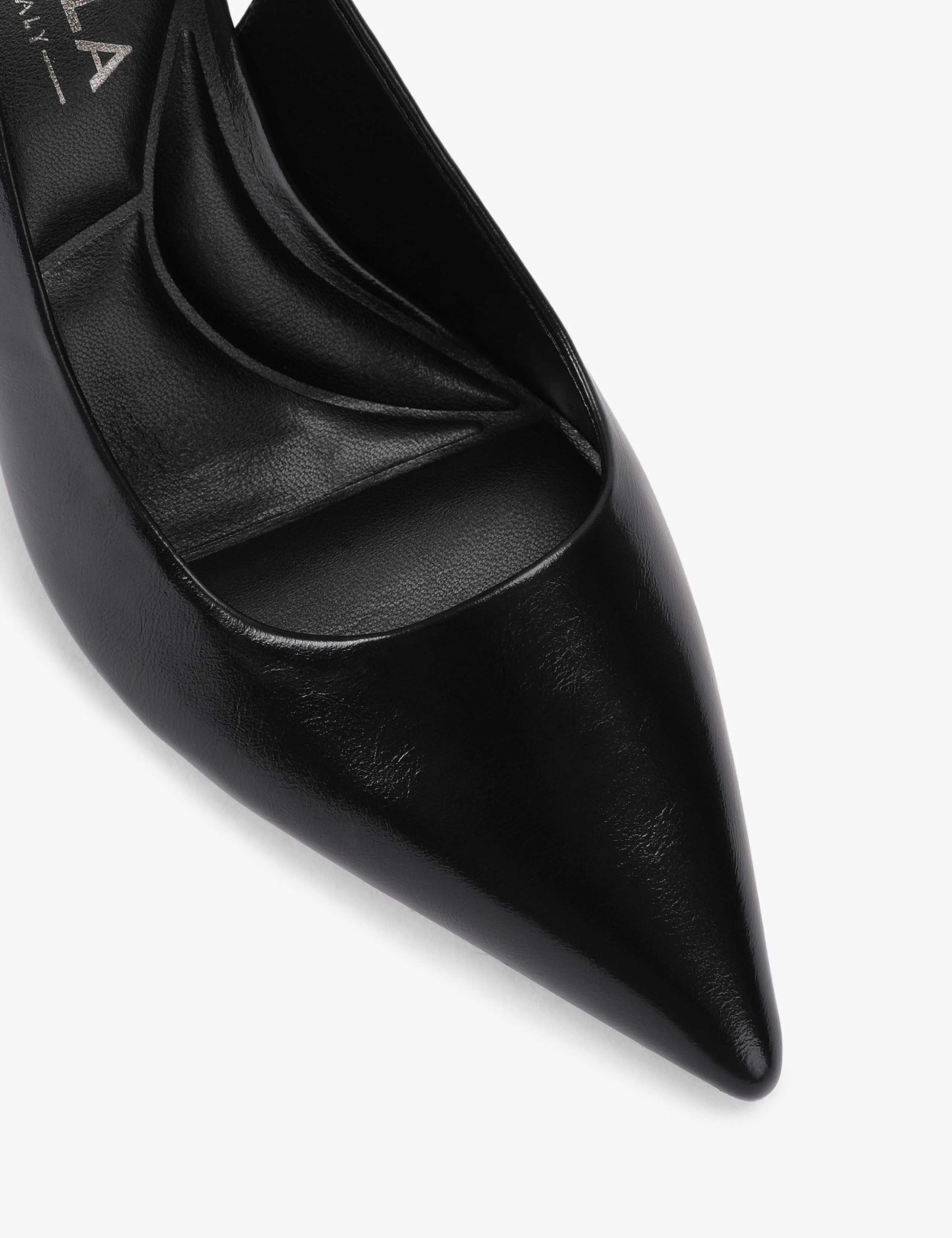 Buckle Stiletto Heel Pointed Slingback Shoes 4 of 4