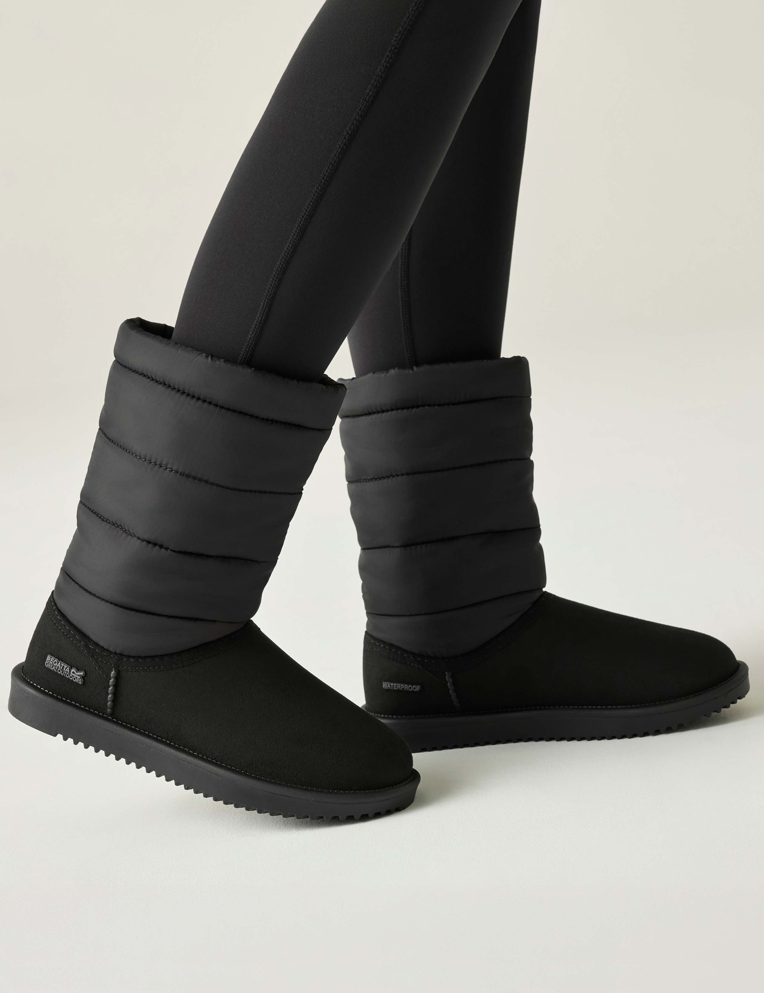 Waterproof Quilted Mid Calf Boots 2 of 9
