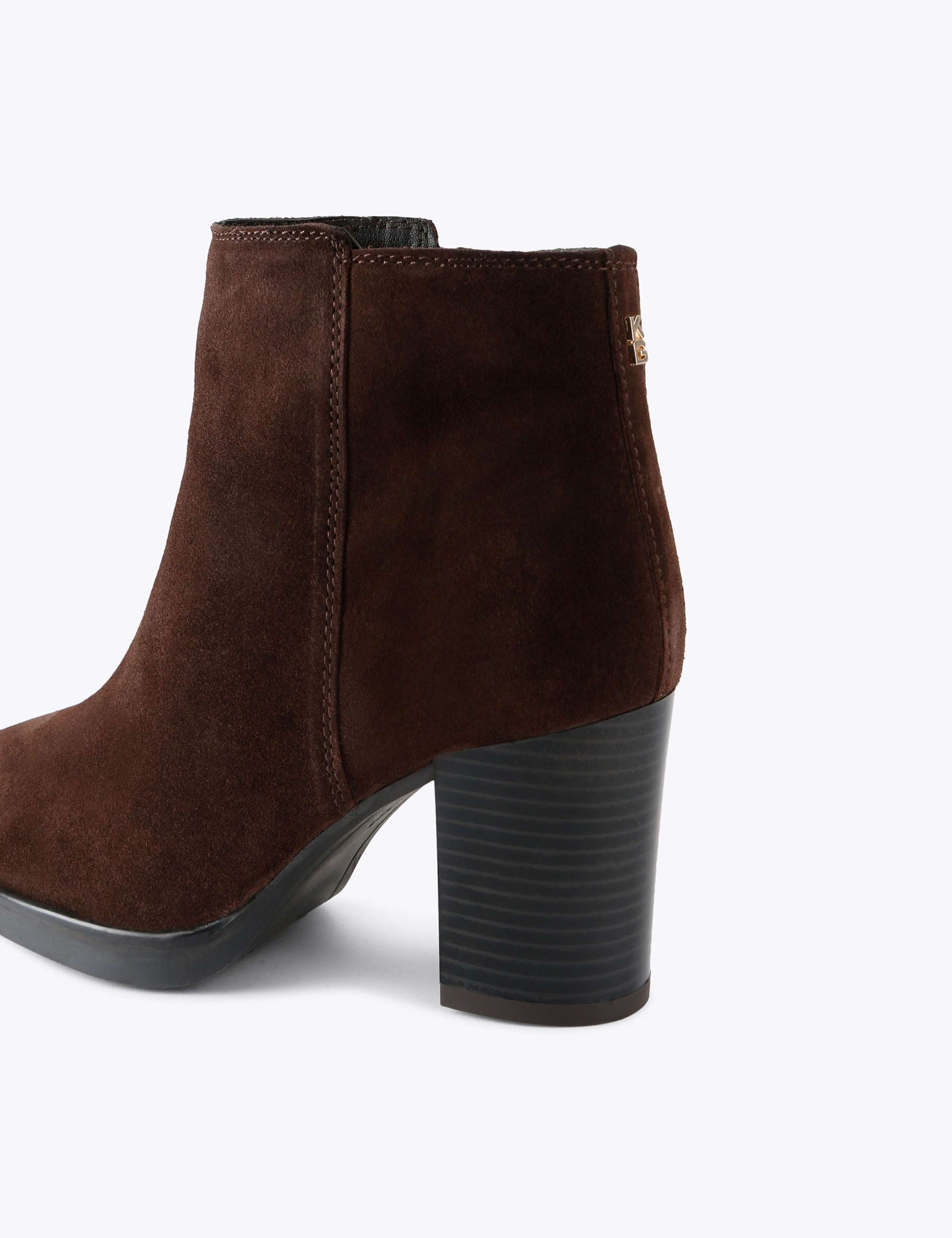Sage Suede Block Heel Ankle Boots 4 of 4