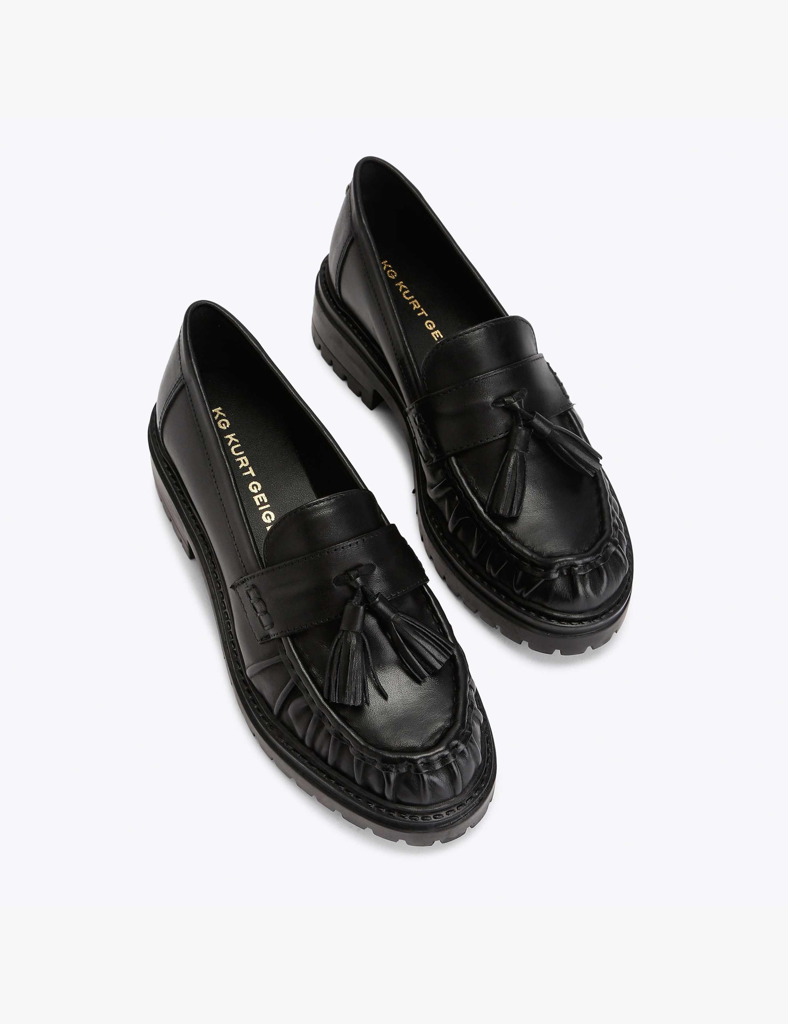 Tasha Leather Tassel Loafers 2 of 4