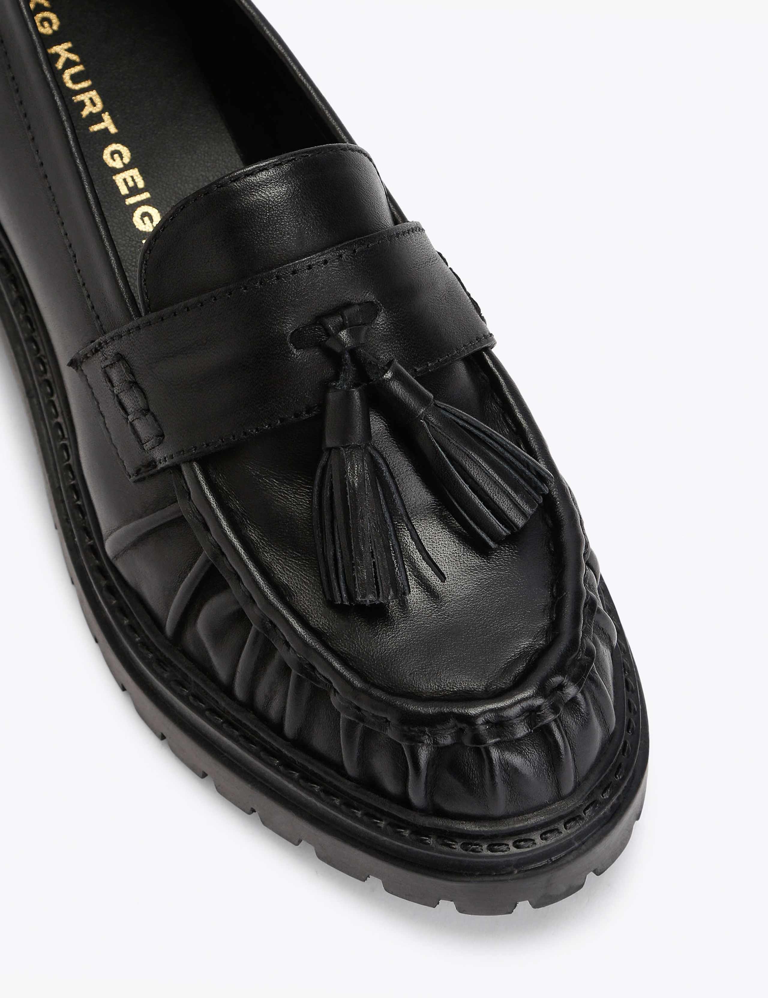 Tasha Leather Tassel Loafers 3 of 4