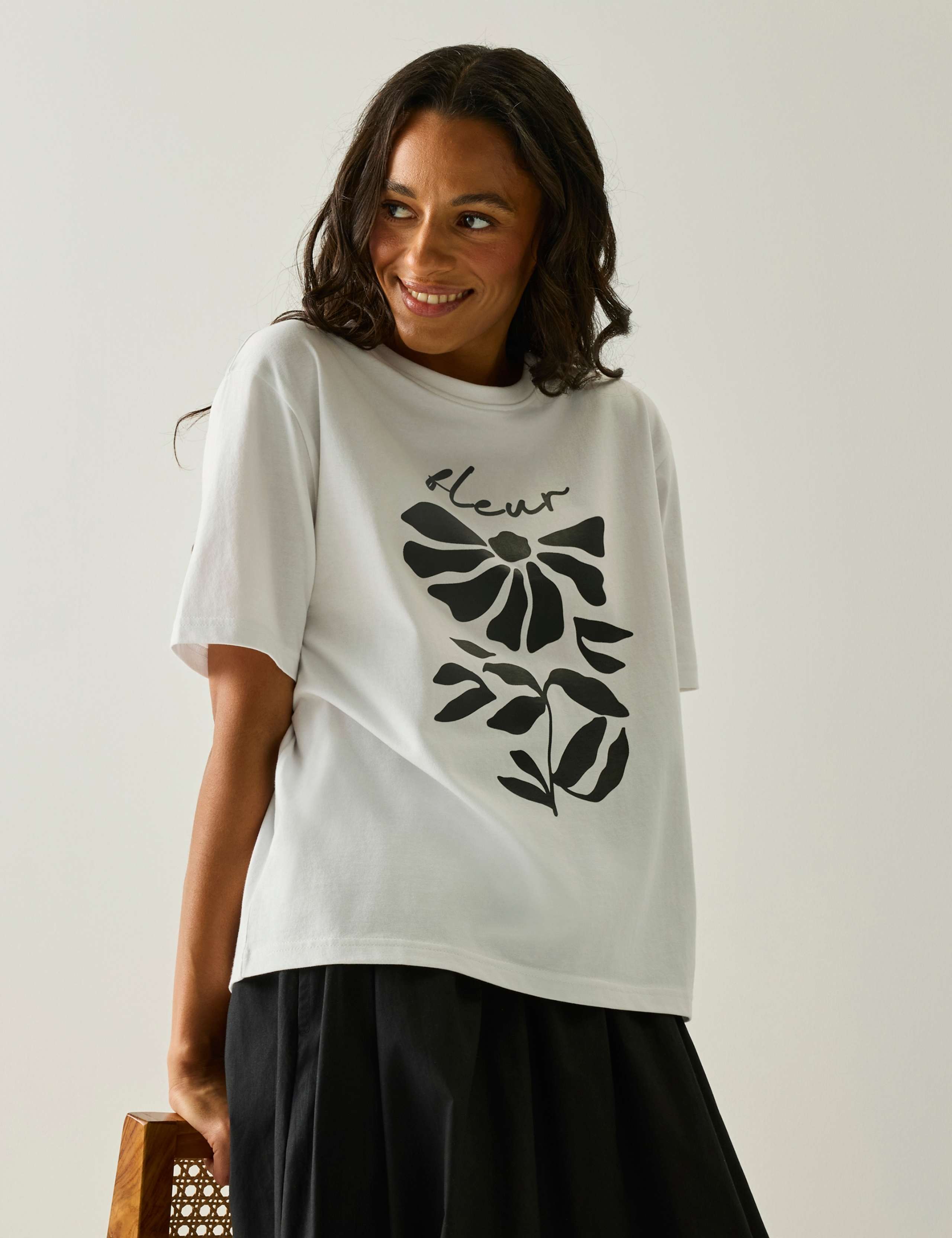 Baska Pure Cotton Printed T-Shirt 1 of 6