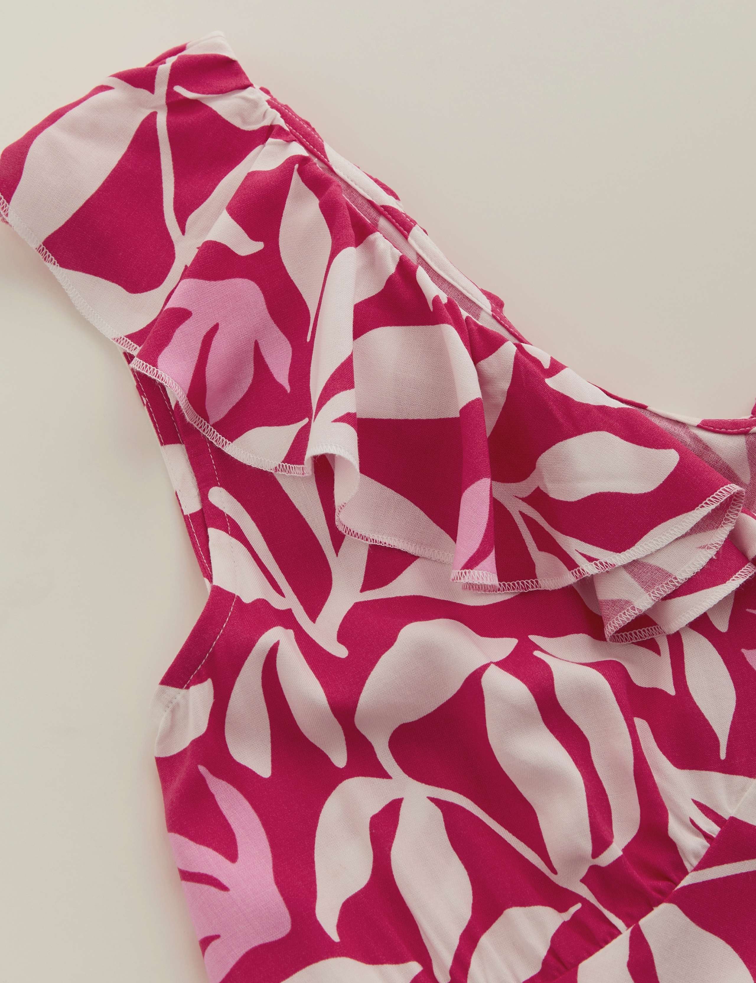 Camberina Floral Ruffle Midi Slip Dress 6 of 7