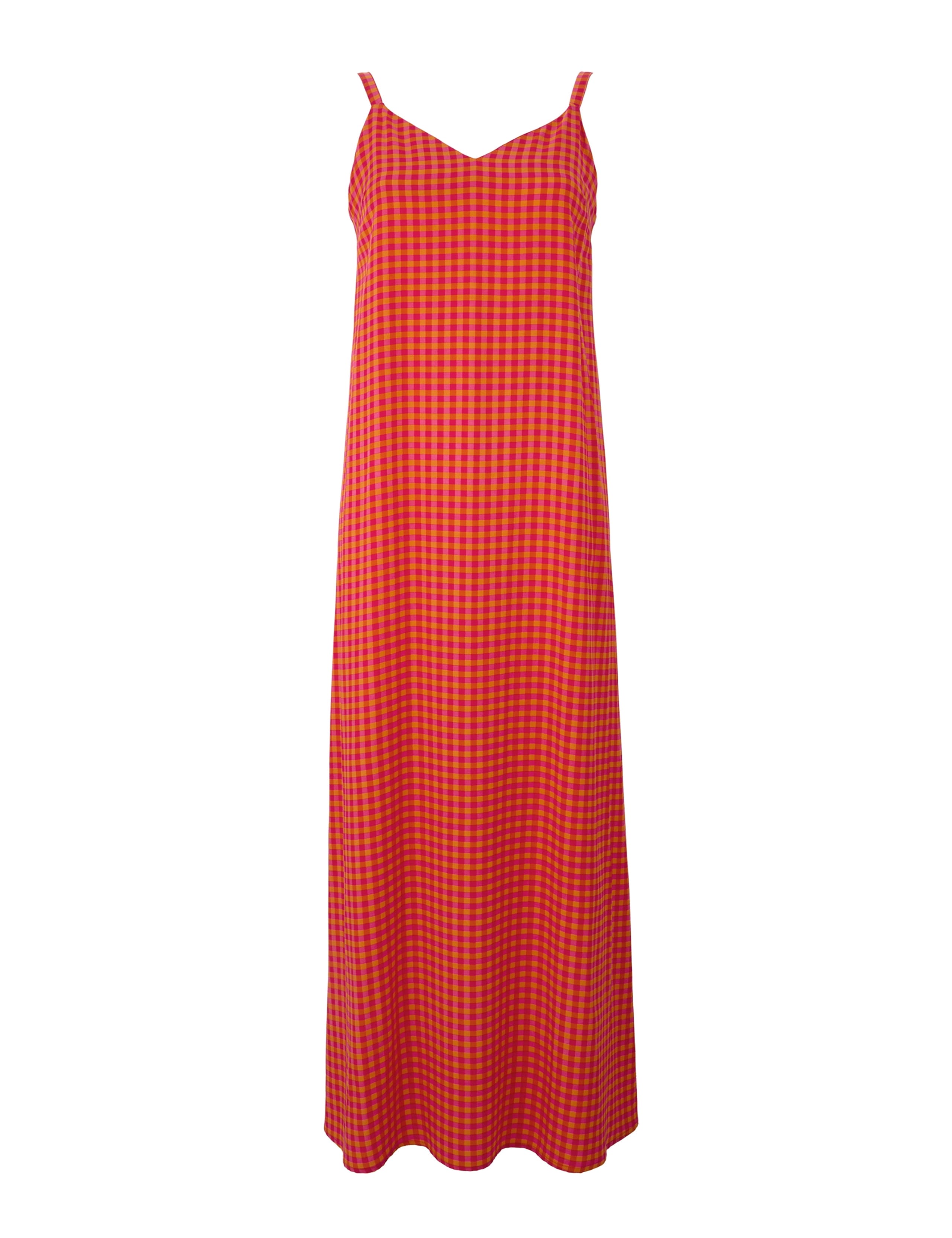 Nadalina Gingham V-Neck Midaxi Slip Dress 2 of 8