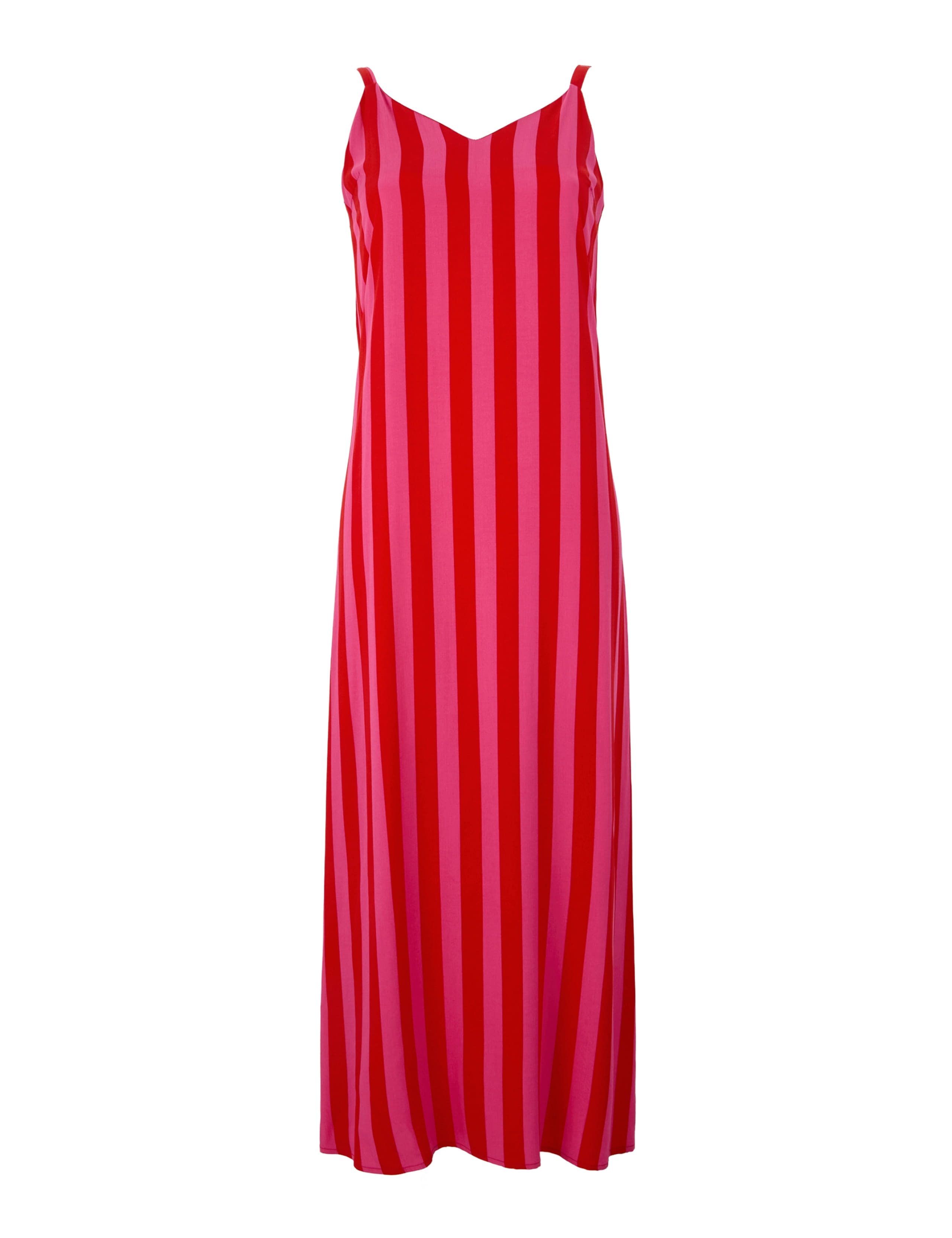 Nadalina Striped V-Neck Midaxi Slip Dress 2 of 7