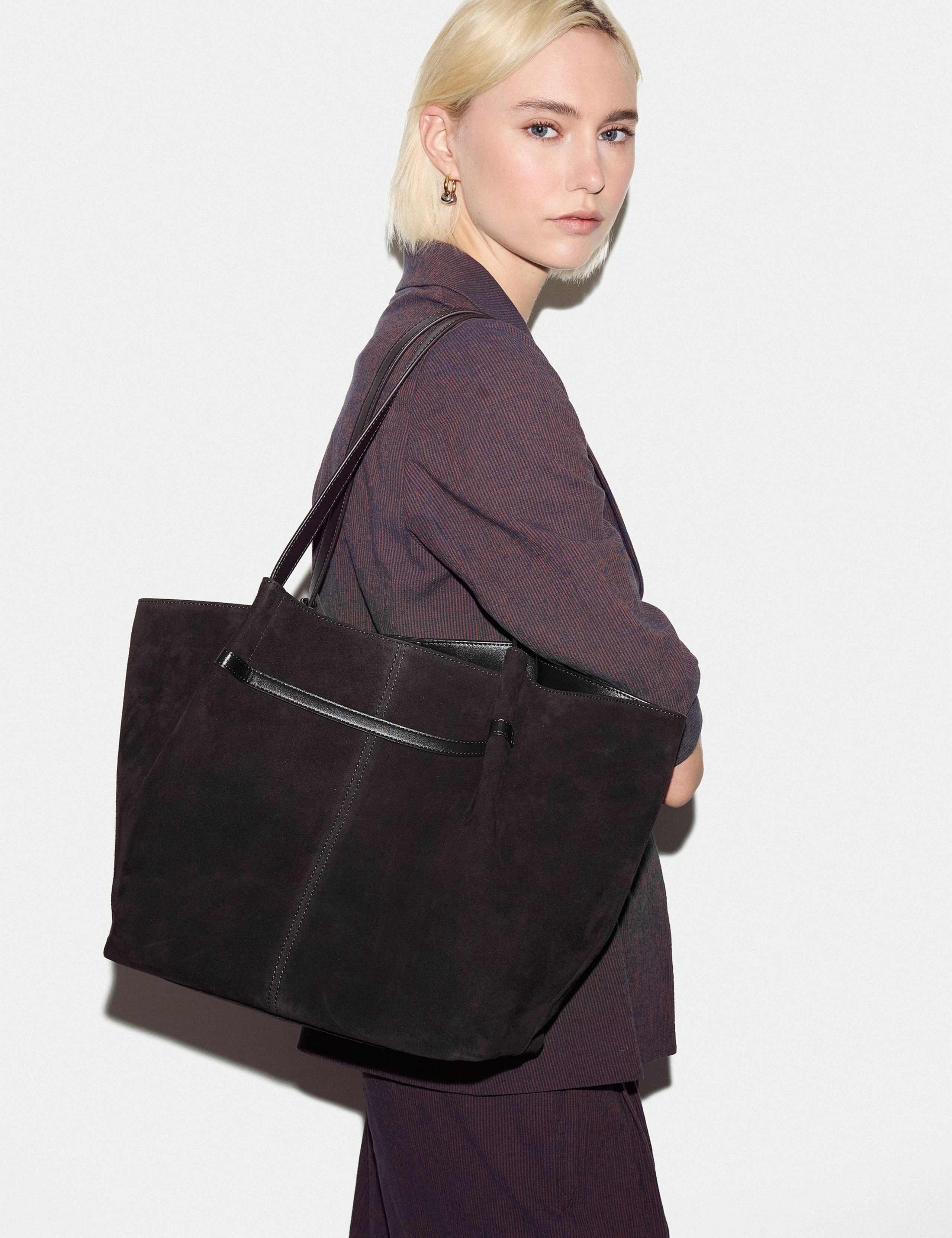 Suede Tote Bag 3 of 5
