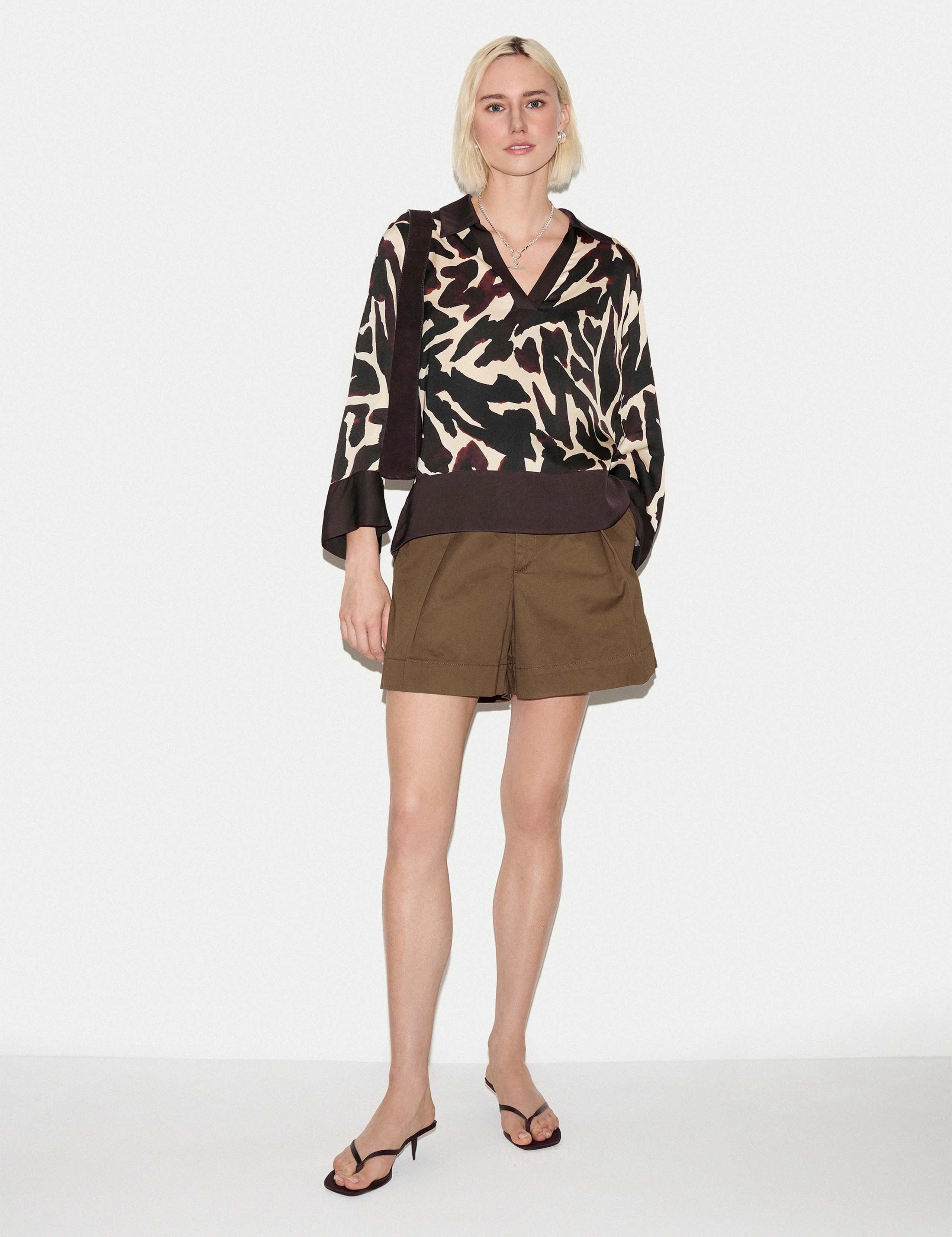 Satin Zebra Print Shirt 5 of 5