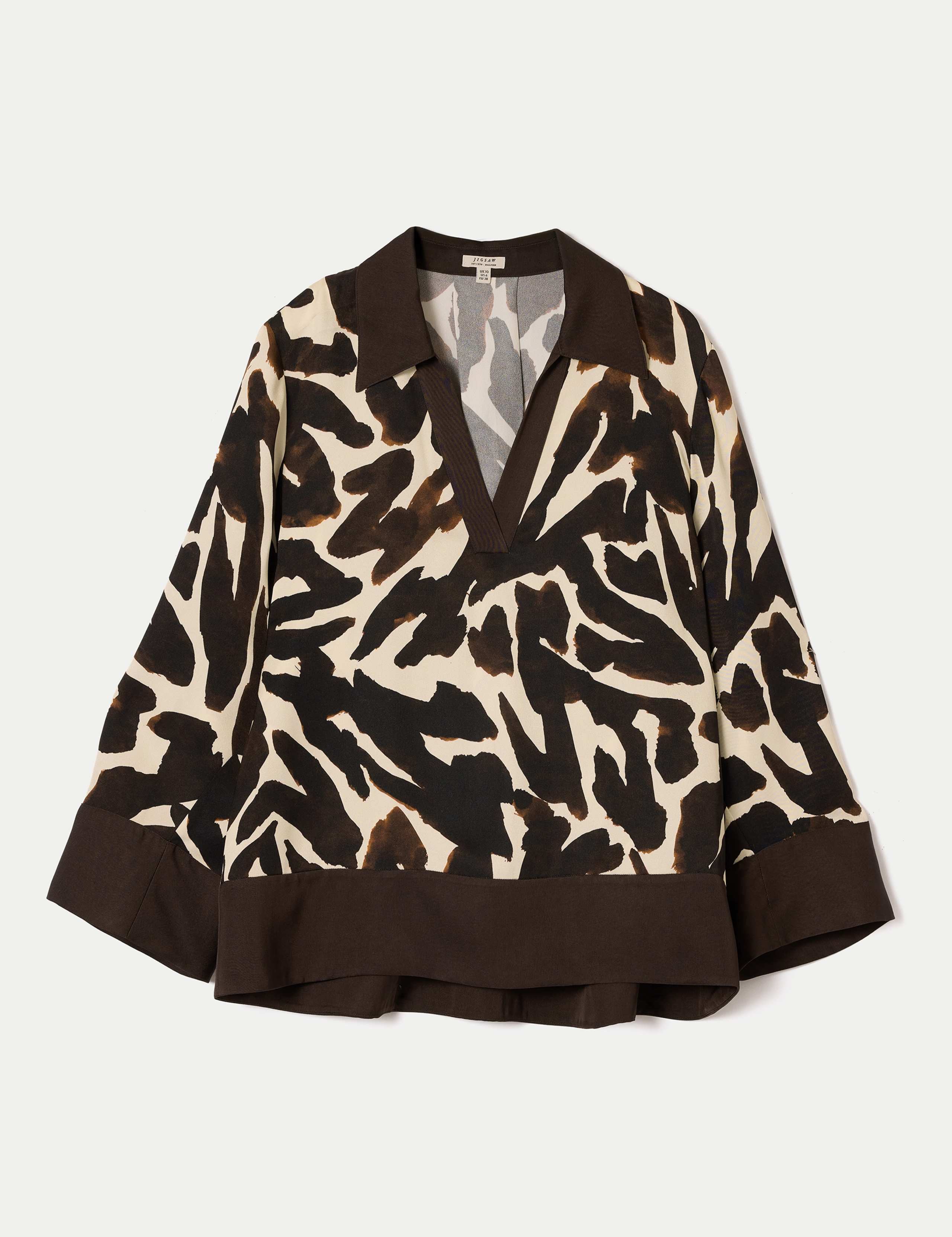 Satin Zebra Print Shirt 2 of 5