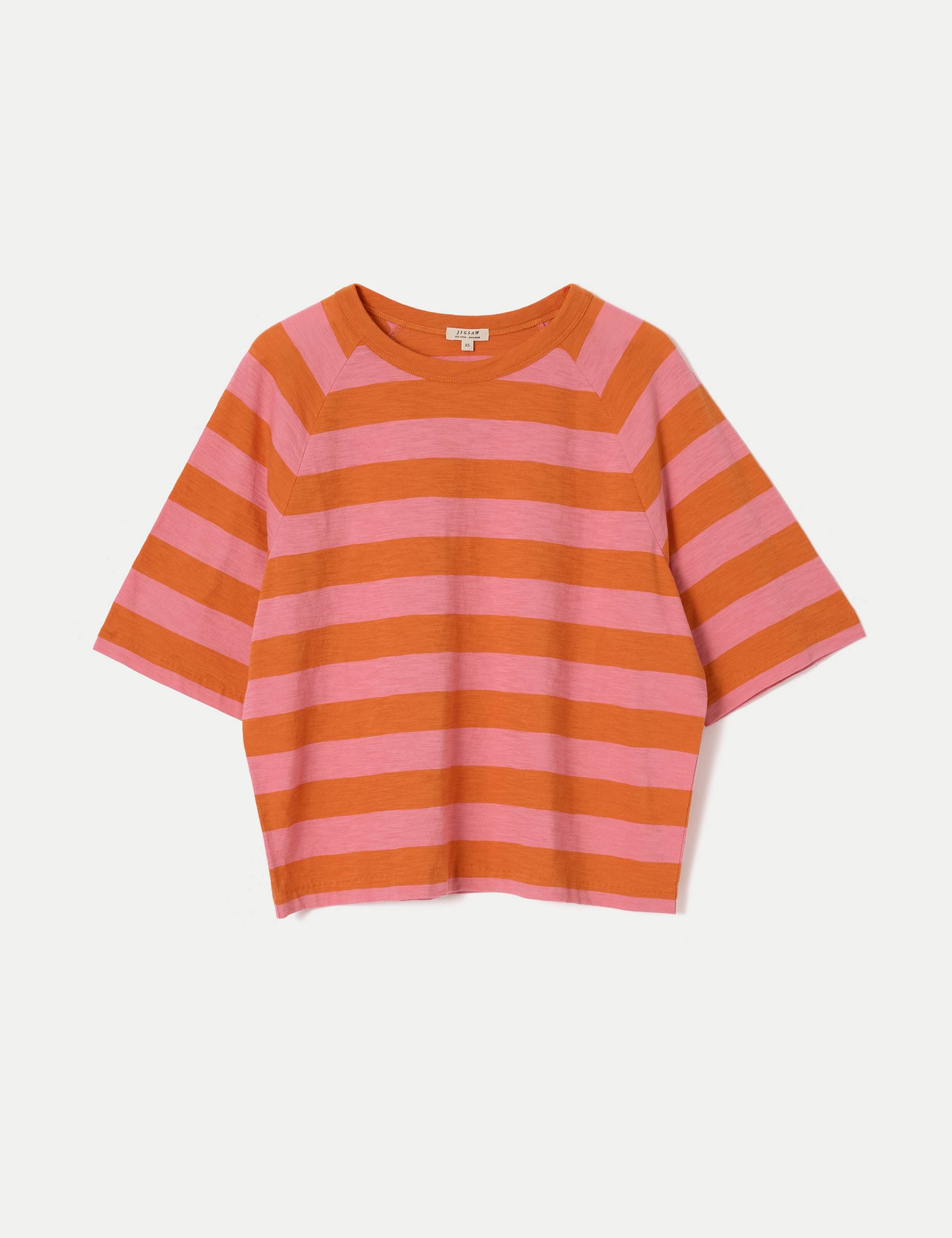 Pure Cotton Slub Striped T-Shirt 2 of 5