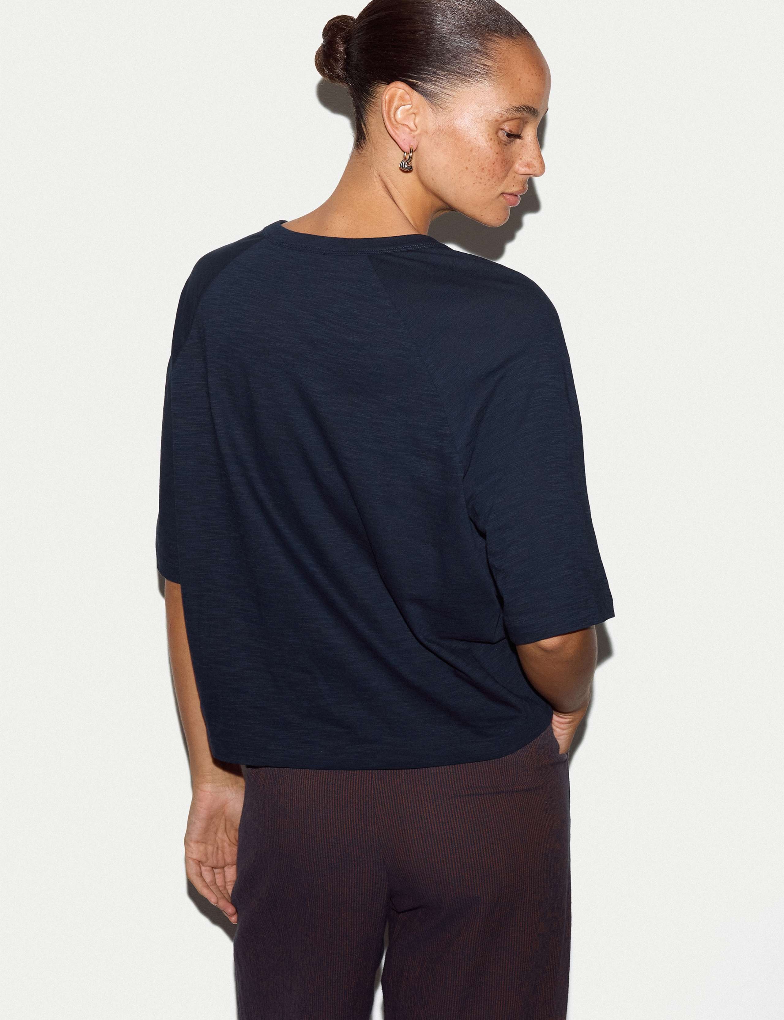 Pure Cotton Slub Boxy Top 5 of 5