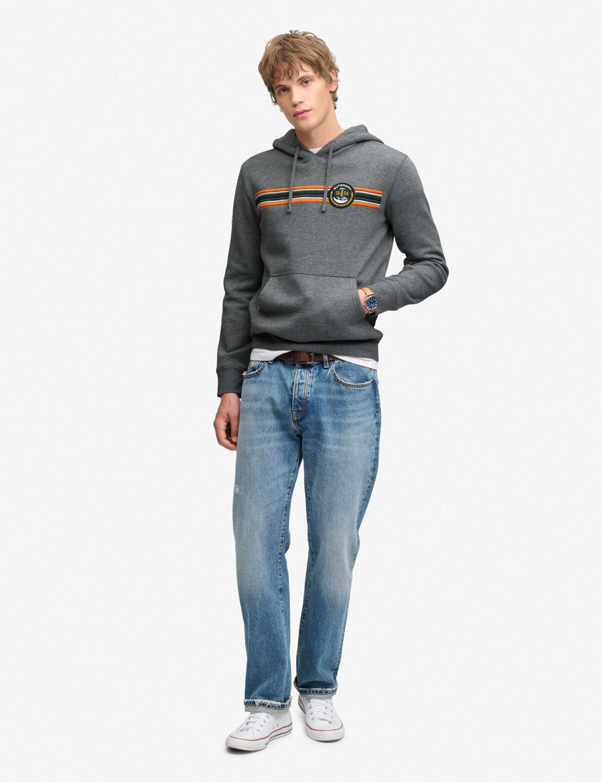 Cotton Rich Striped Hoodie 3 of 7