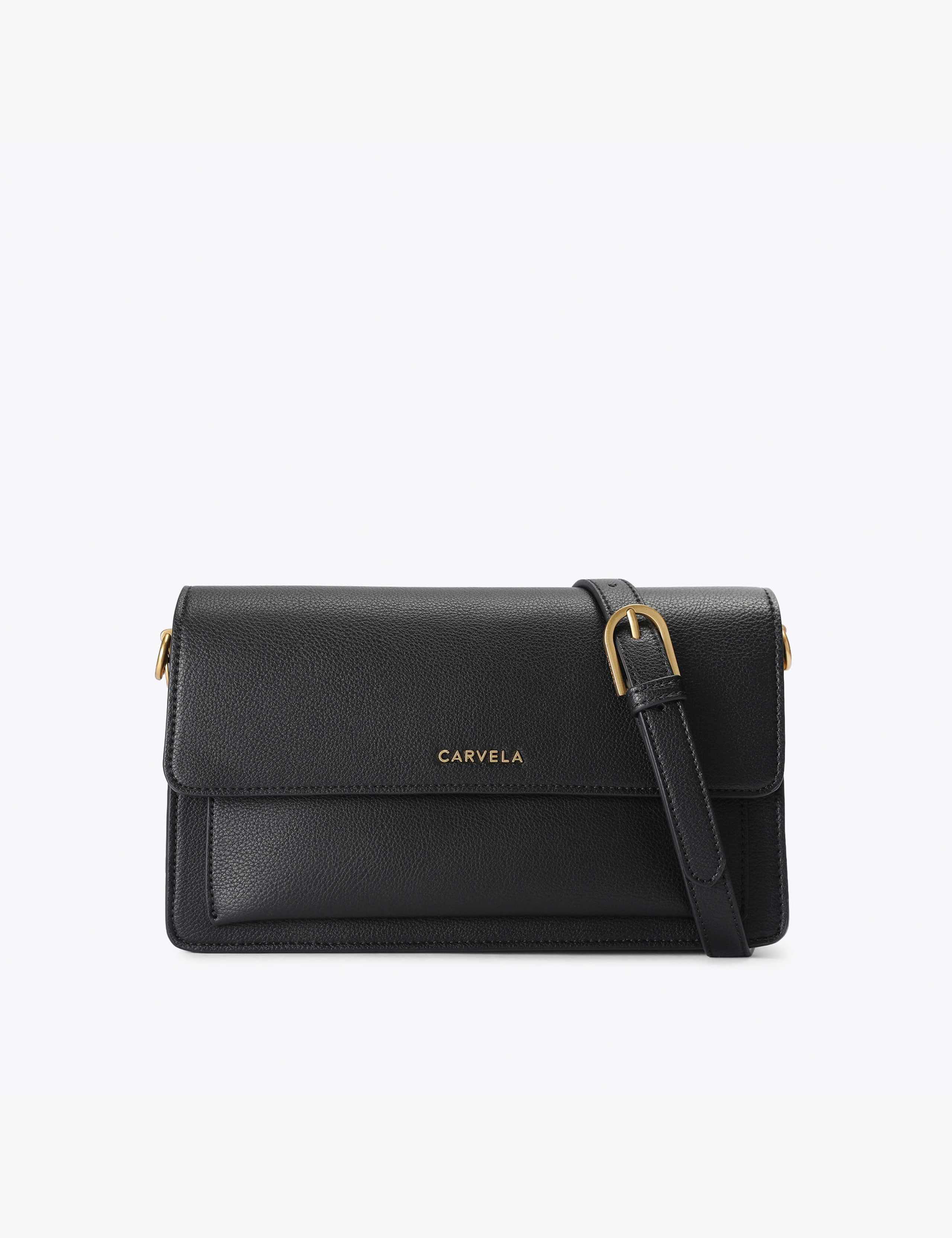 Faux Leather Cross Body Shoulder Bag 1 of 5