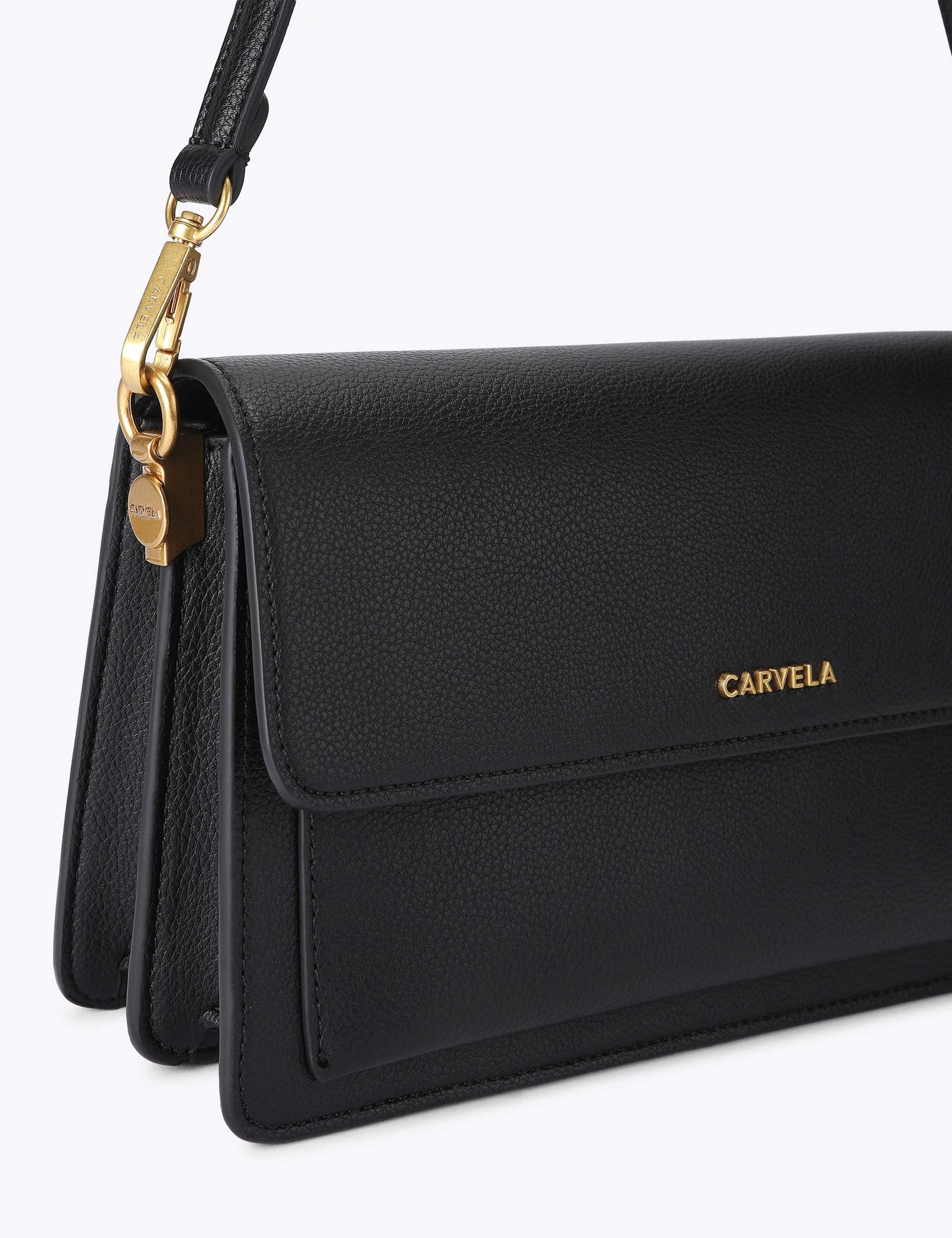 Faux Leather Cross Body Shoulder Bag 4 of 5