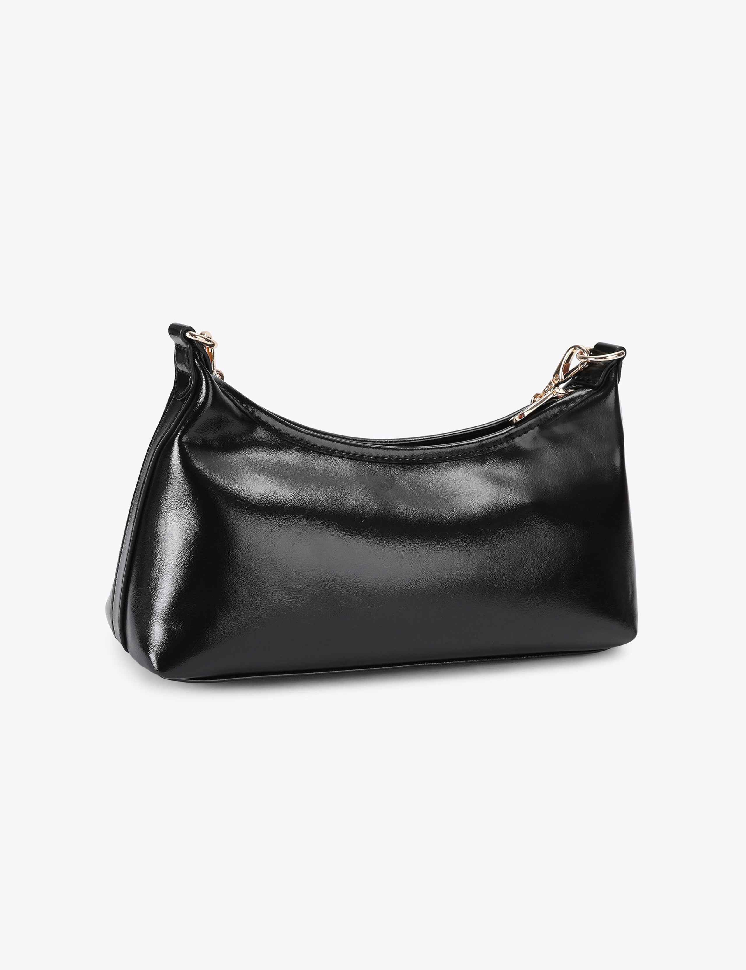 Faux Leather Patent Finish Shoulder Bag 4 of 4