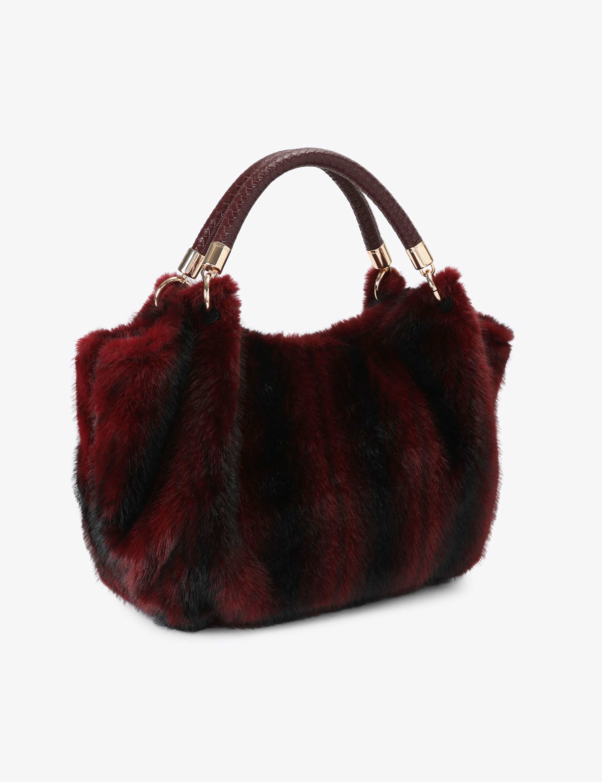 Faux Fur Mini Cross Body Bag 2 of 4