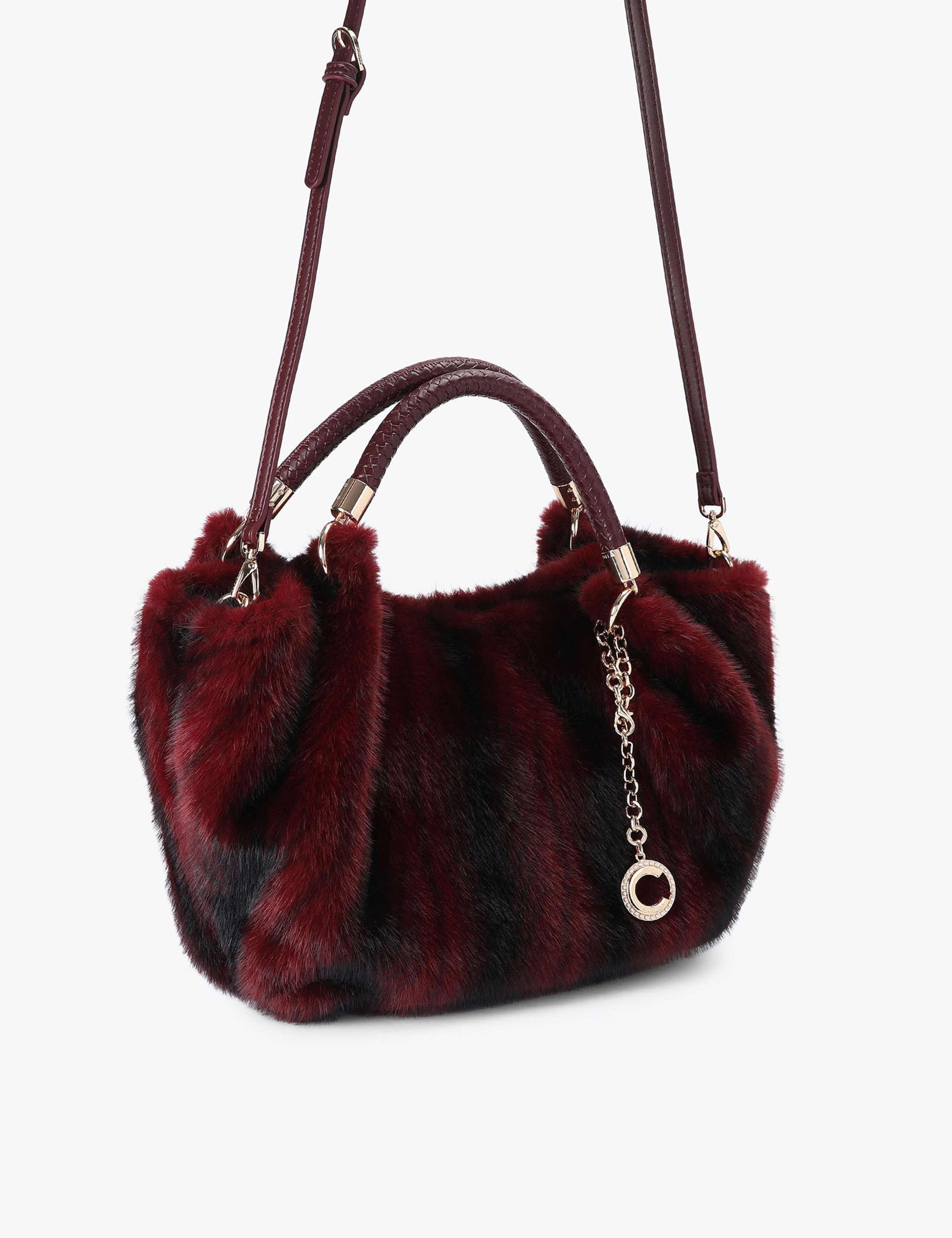 Faux Fur Mini Cross Body Bag 3 of 4