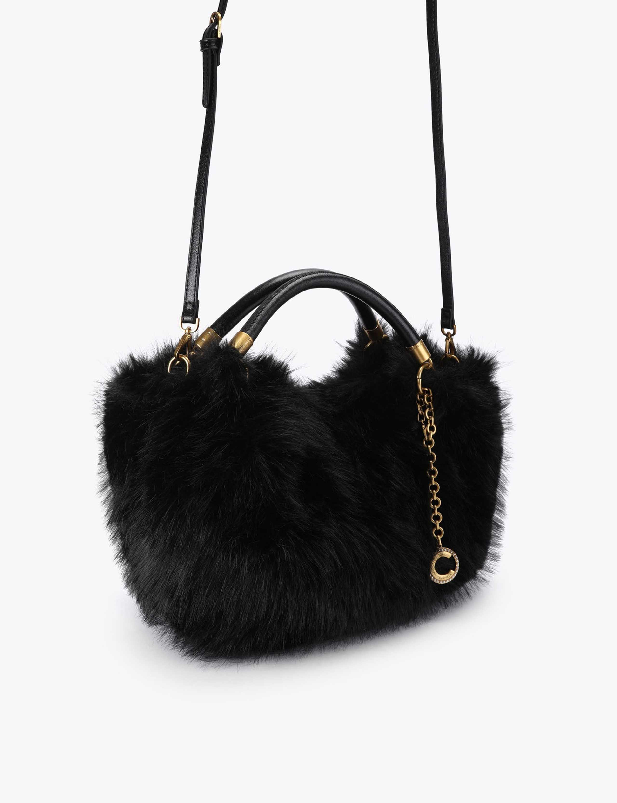 Faux Fur Mini Cross Body Bag 3 of 4