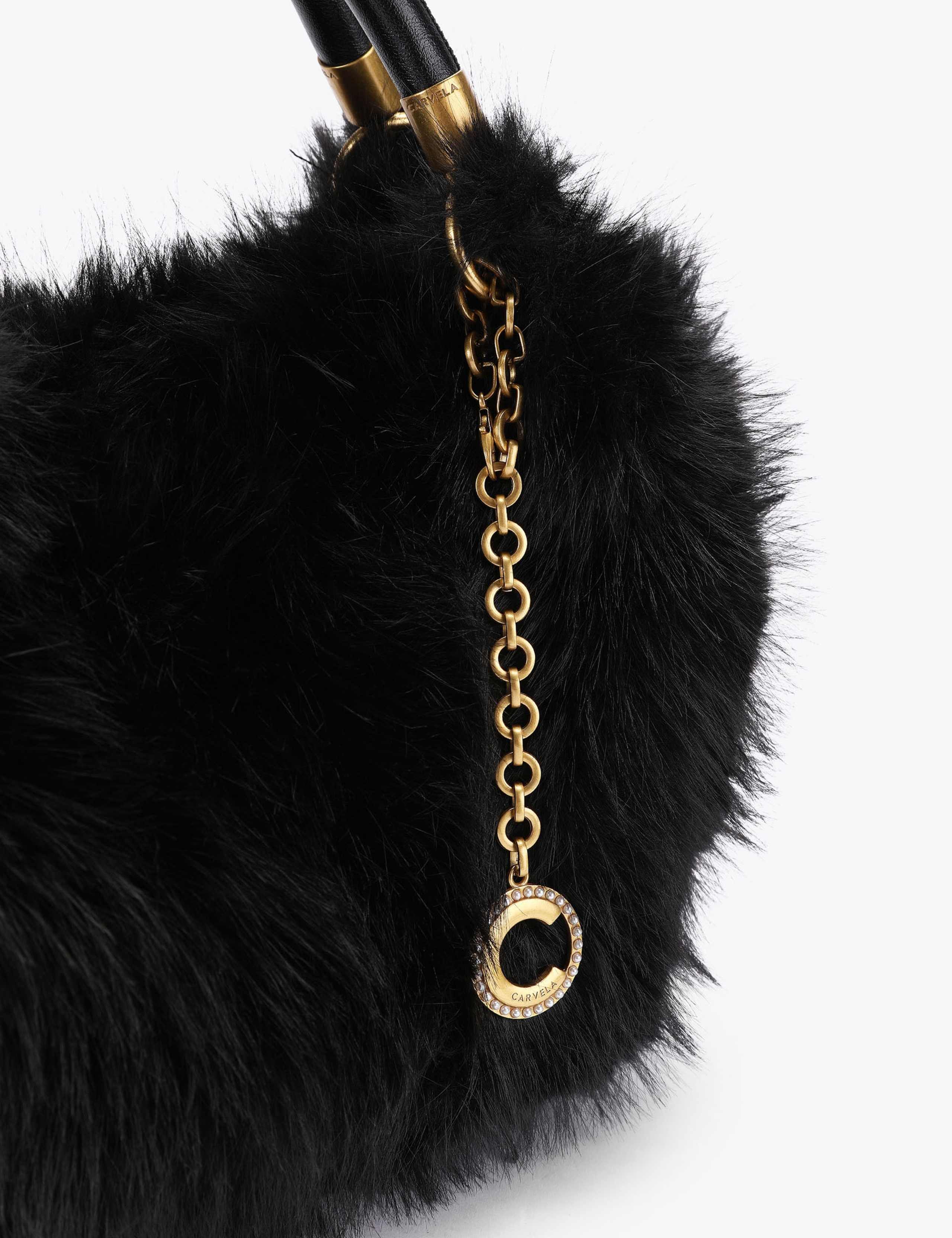 Faux Fur Mini Cross Body Bag 4 of 4