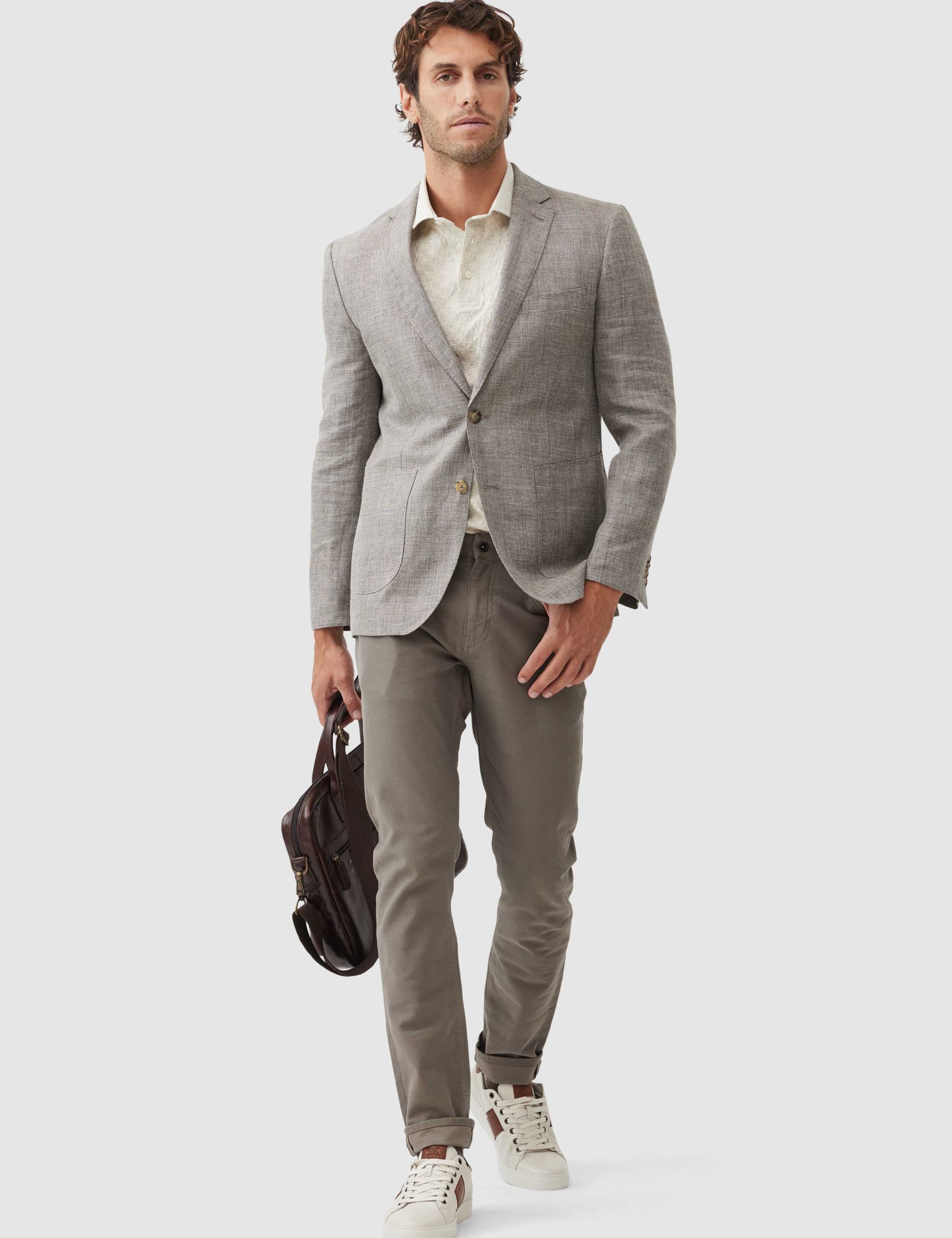 The Cascades Sports Fit Linen Rich Jacket 2 of 5