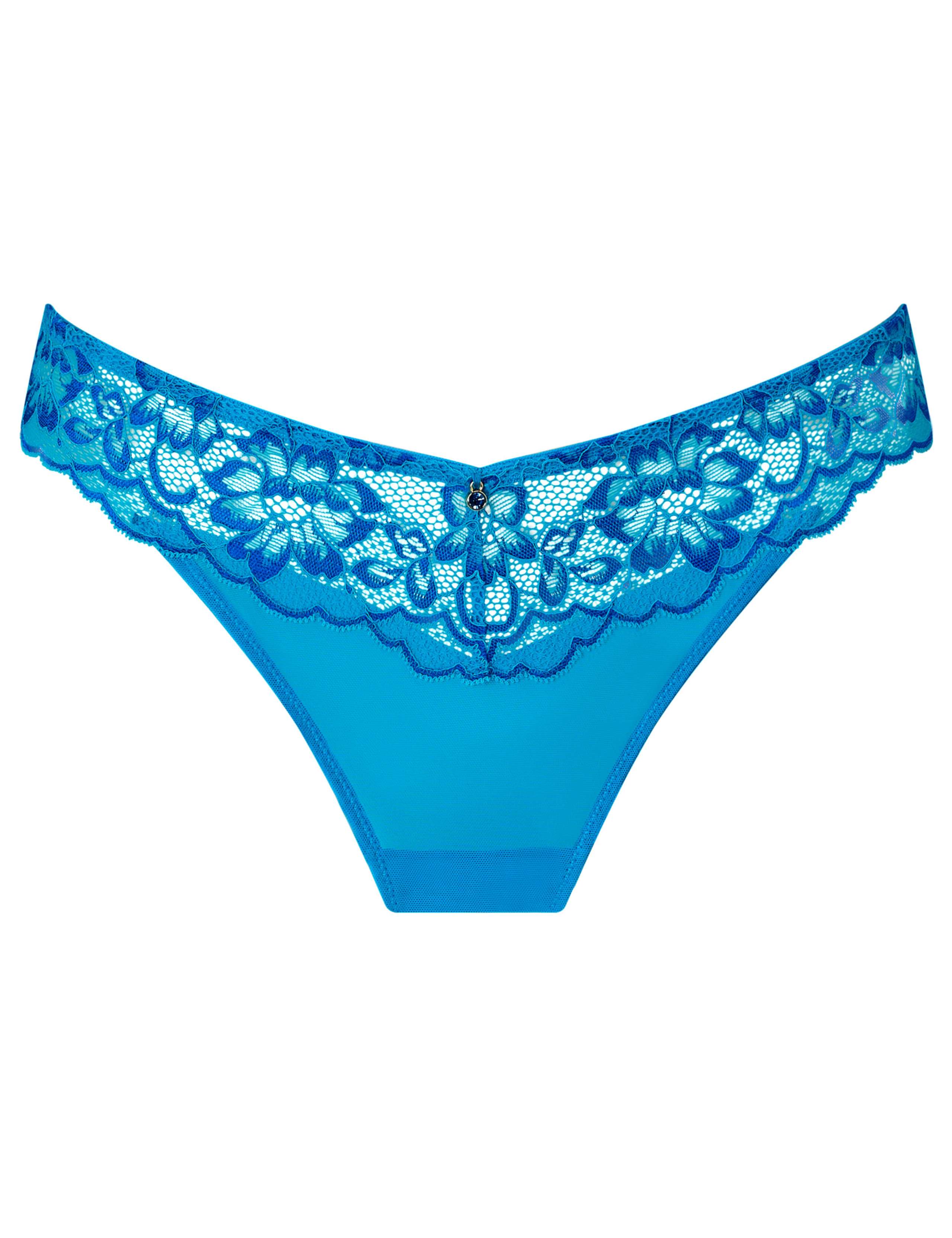 Sexy Lace Mesh & Floral Lace Thong 2 of 4