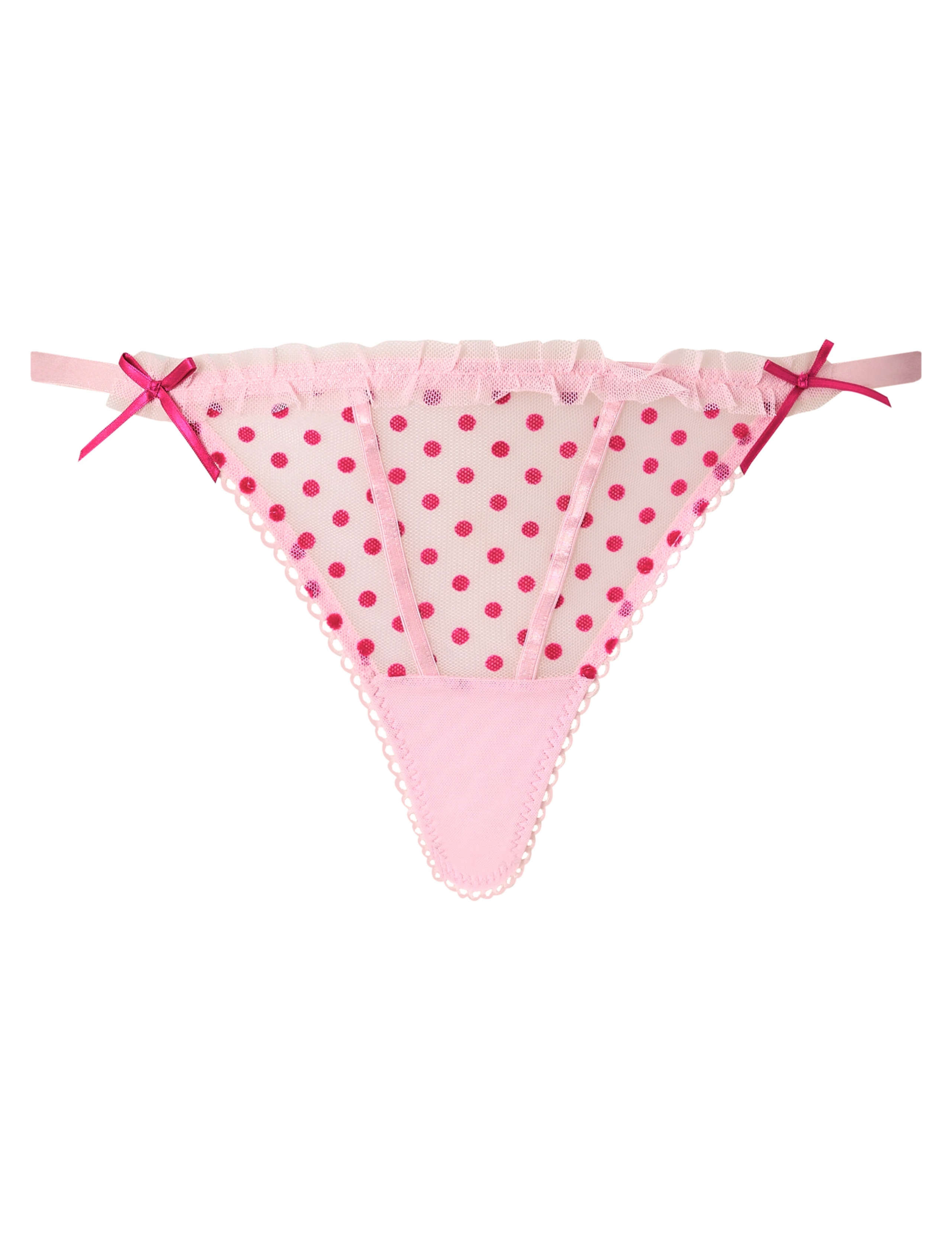Mesh Polka Dot Thong 2 of 5