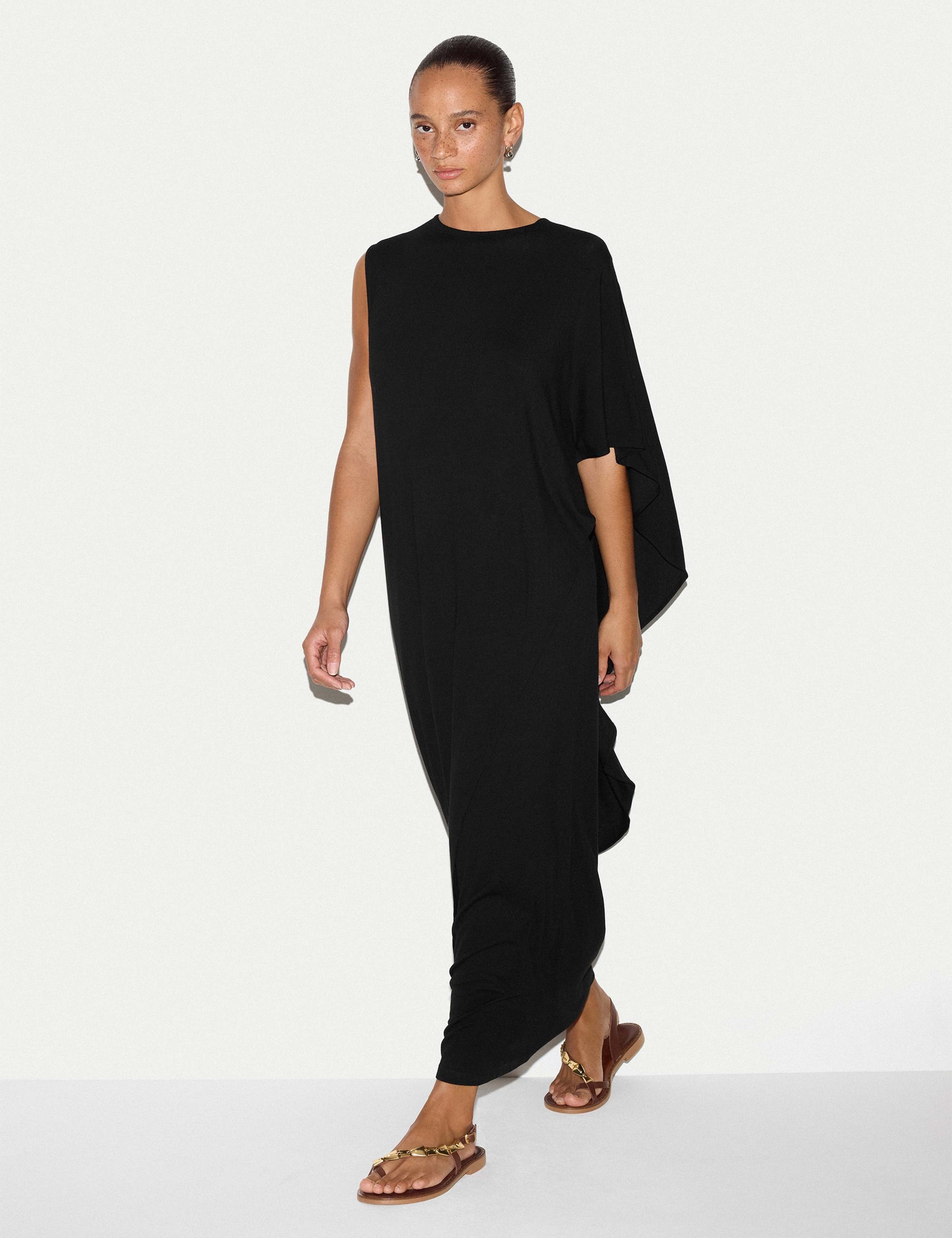 Jersey Maxi Column Cape Dress 3 of 5