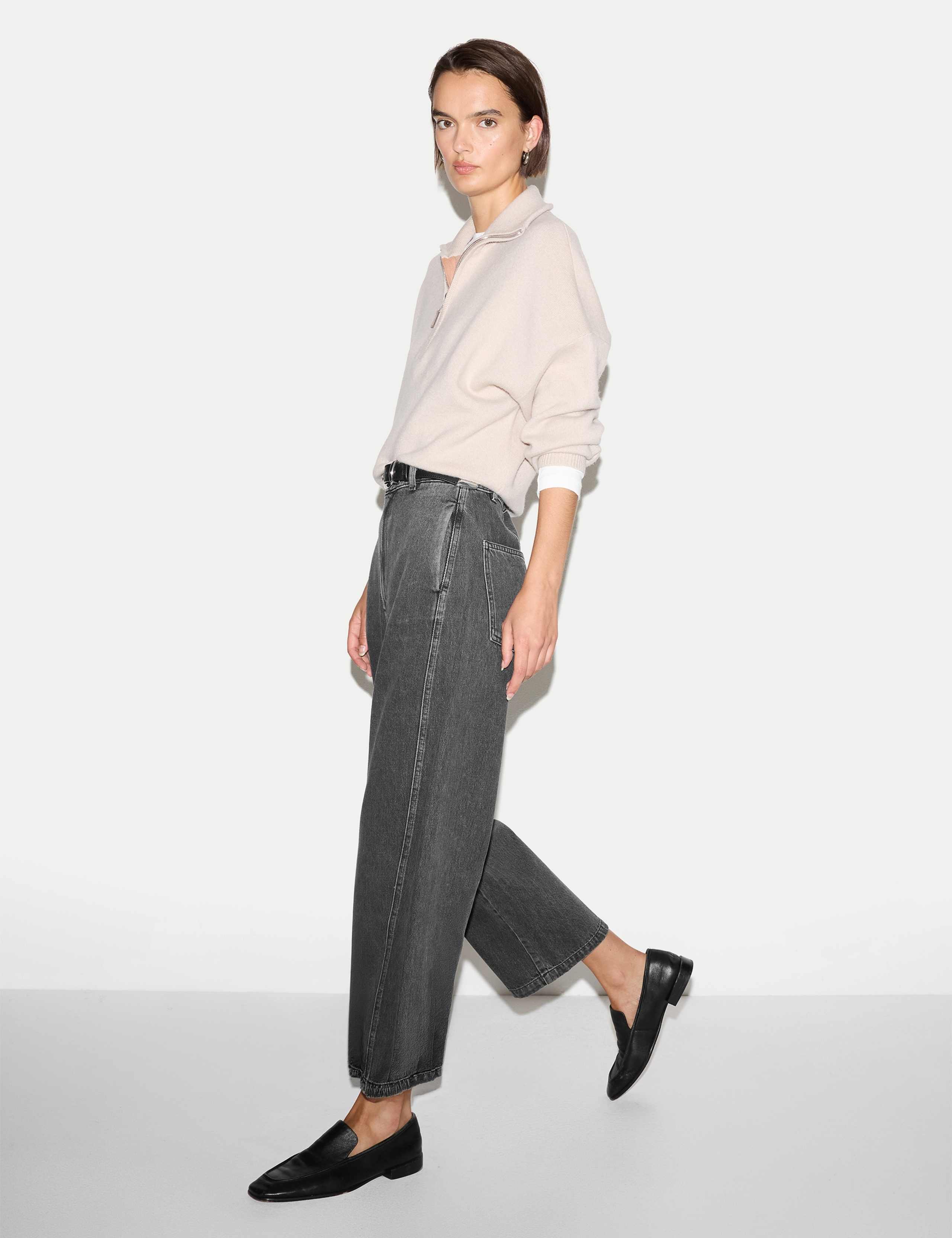 High Waisted Barrel Cropped Jeans 6 of 6