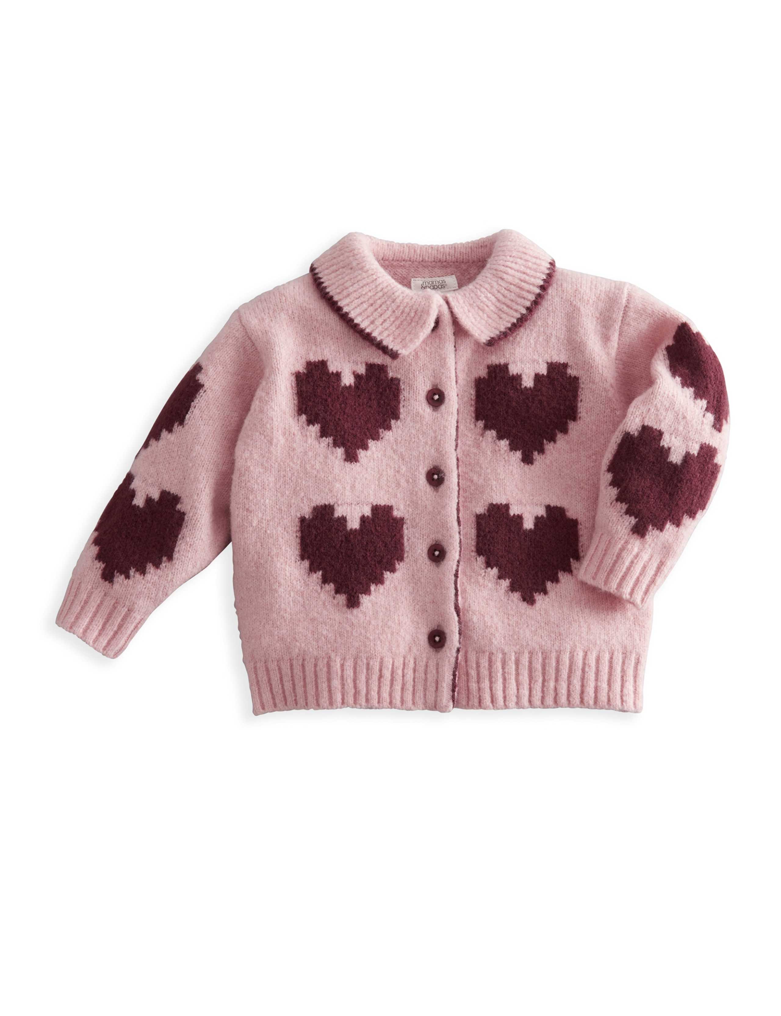 Knitted Heart Cardigan (0 Mths - 3 Yrs) 2 of 5