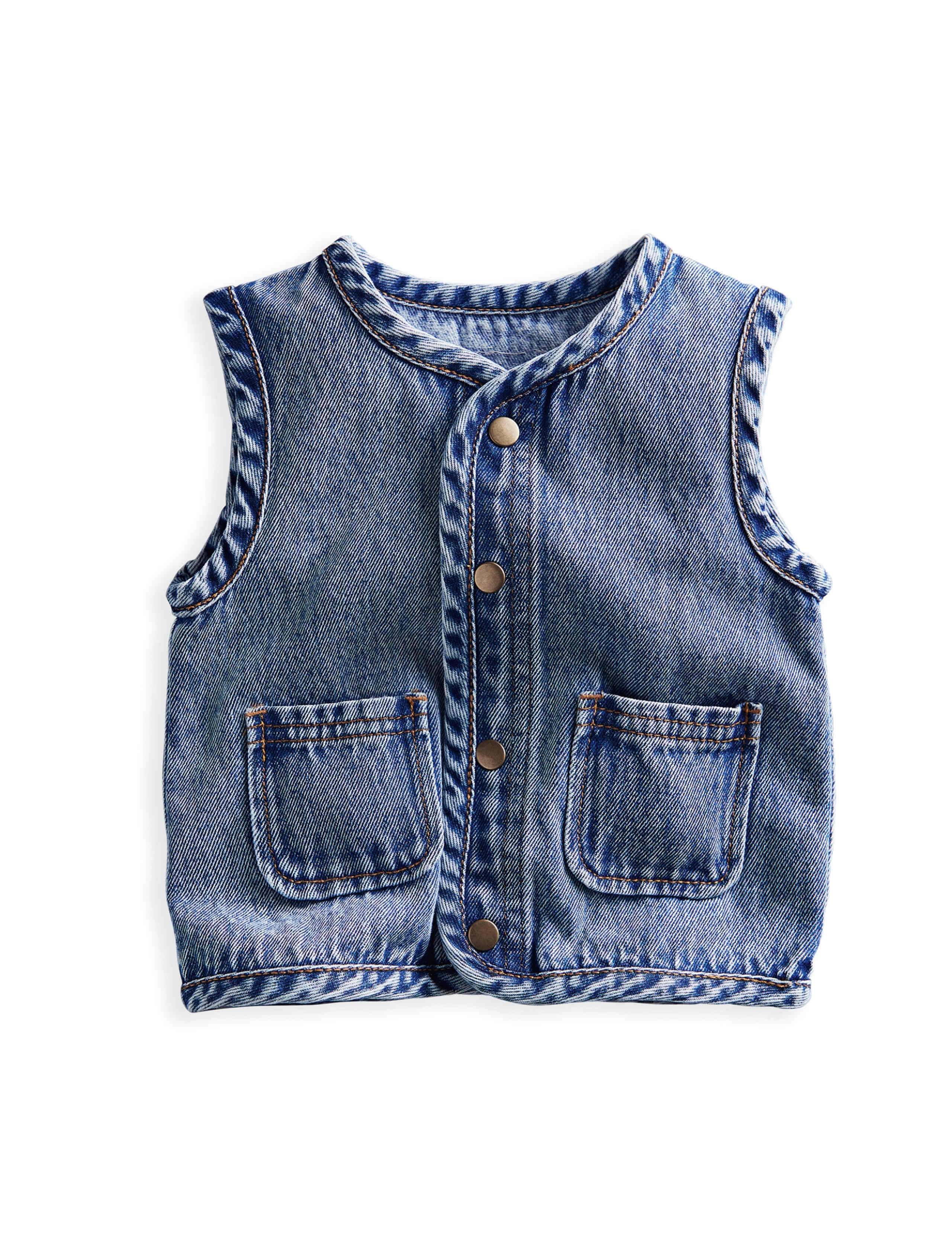 Denim Gilet (3-36 Mths) 2 of 3