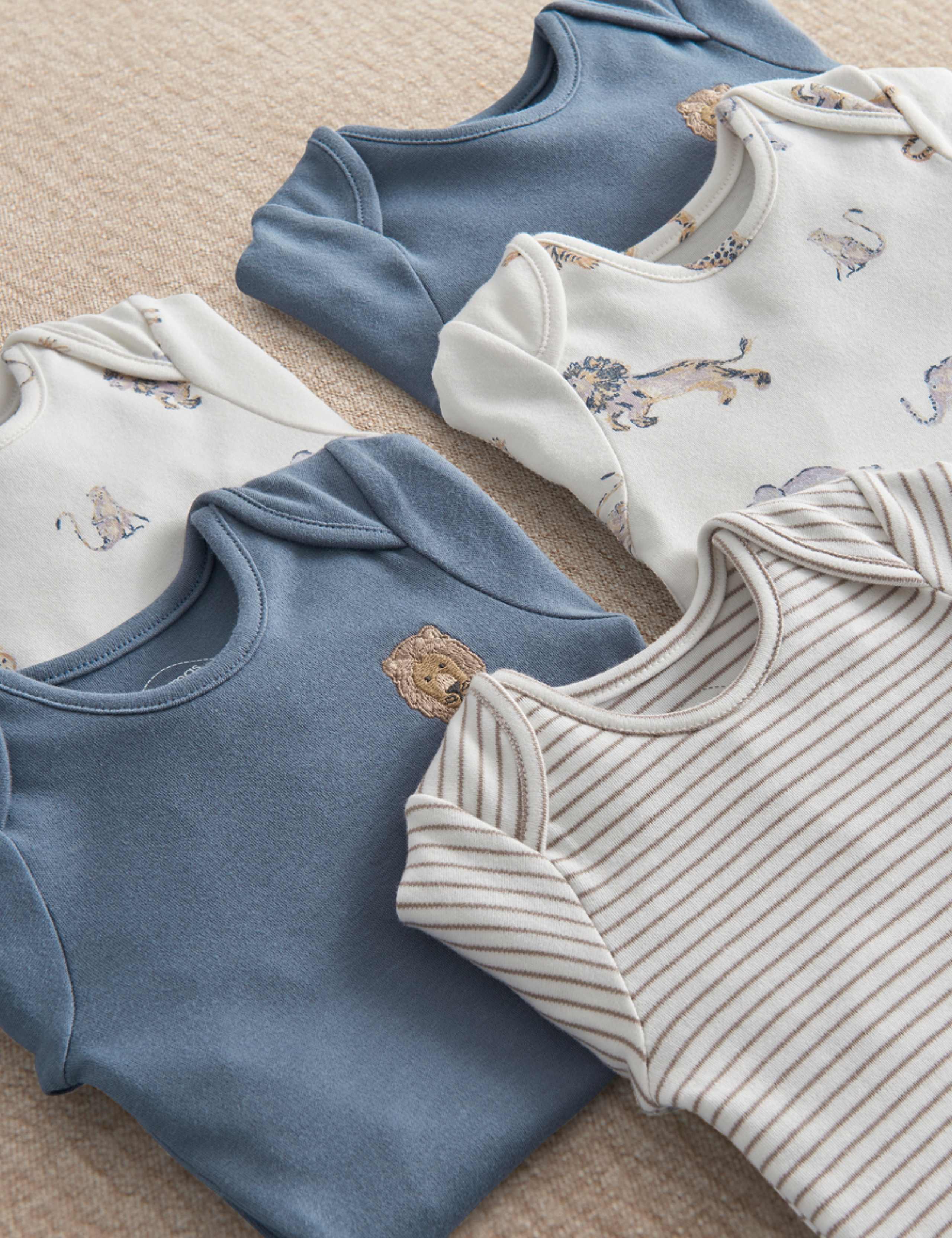 5 Pack Safari Bodysuits (0-2 Yrs) 3 of 4