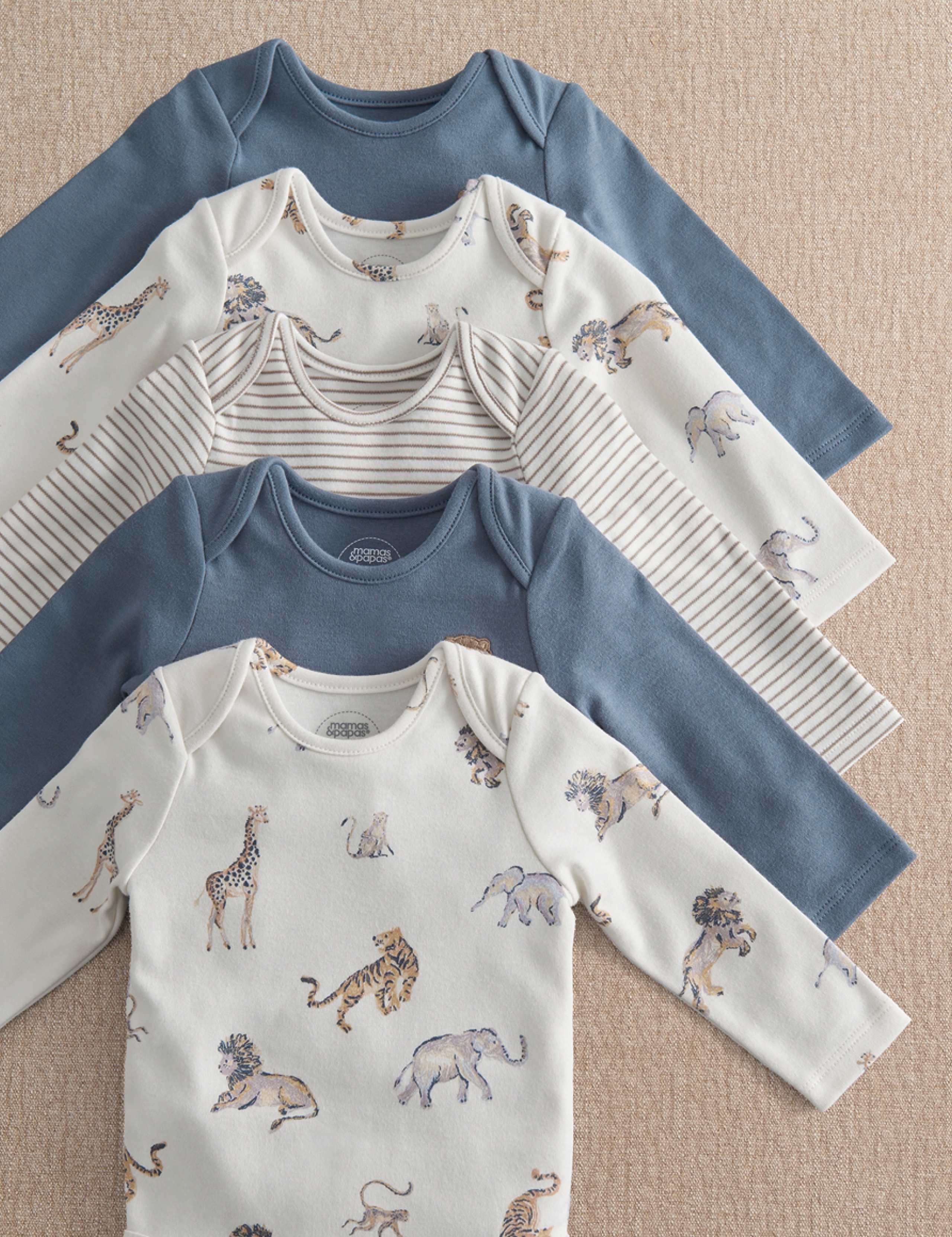5 Pack Safari Bodysuits (0-2 Yrs) 4 of 4