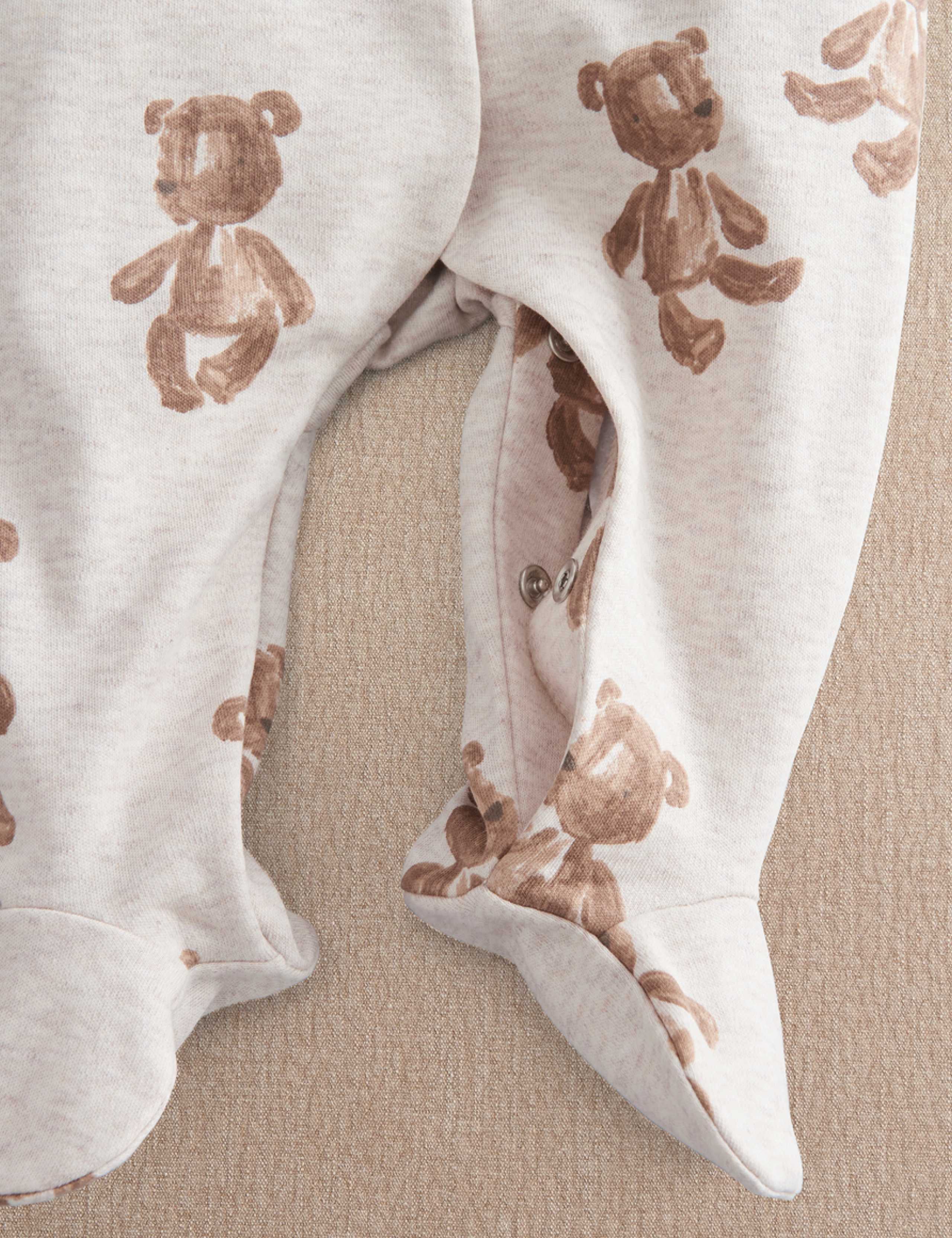 Pure Cotton Bear Sleepsuit (0-6 Mths) 4 of 4
