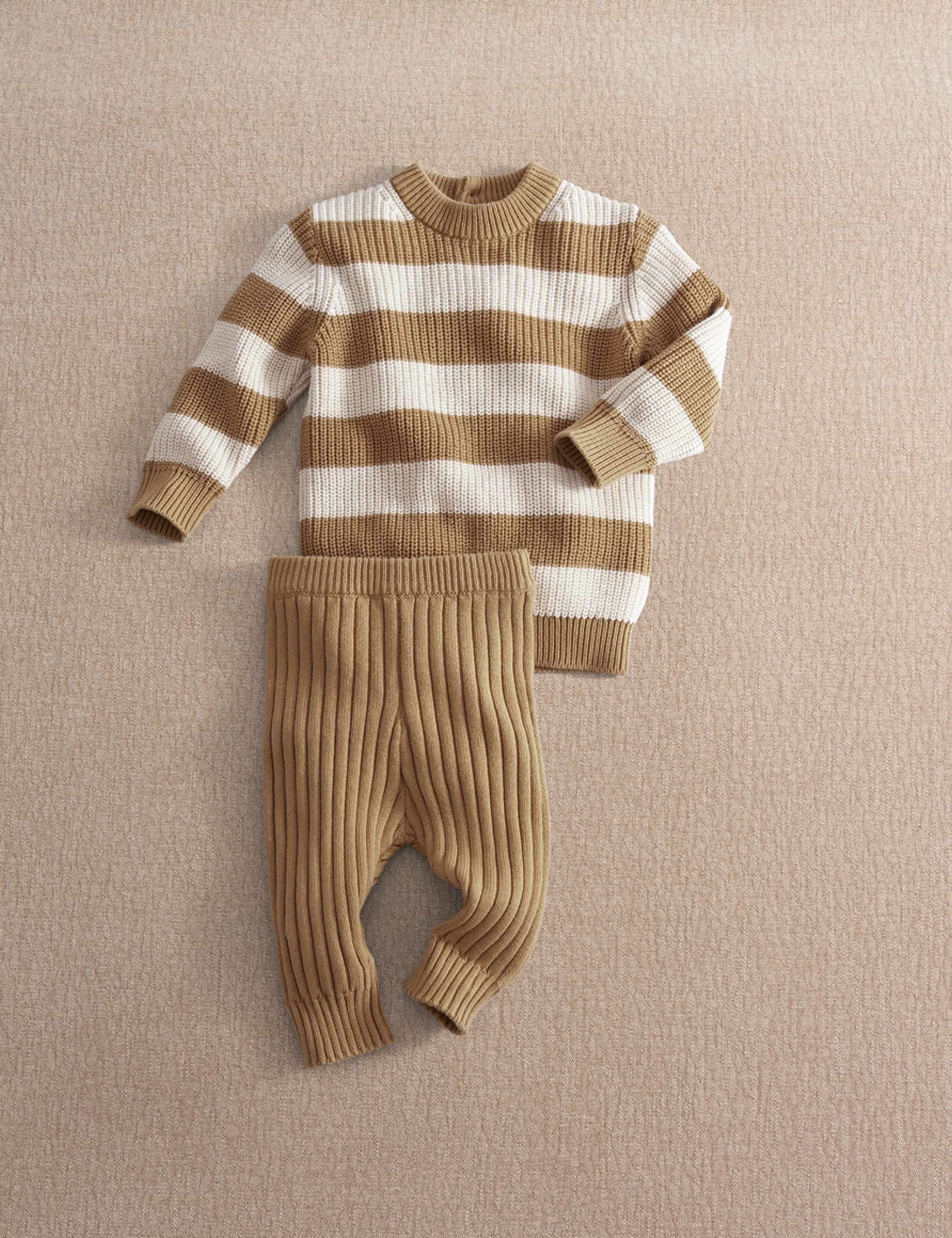 2 Piece Striped Knitted Outfit (0-3 Yrs) 4 of 7