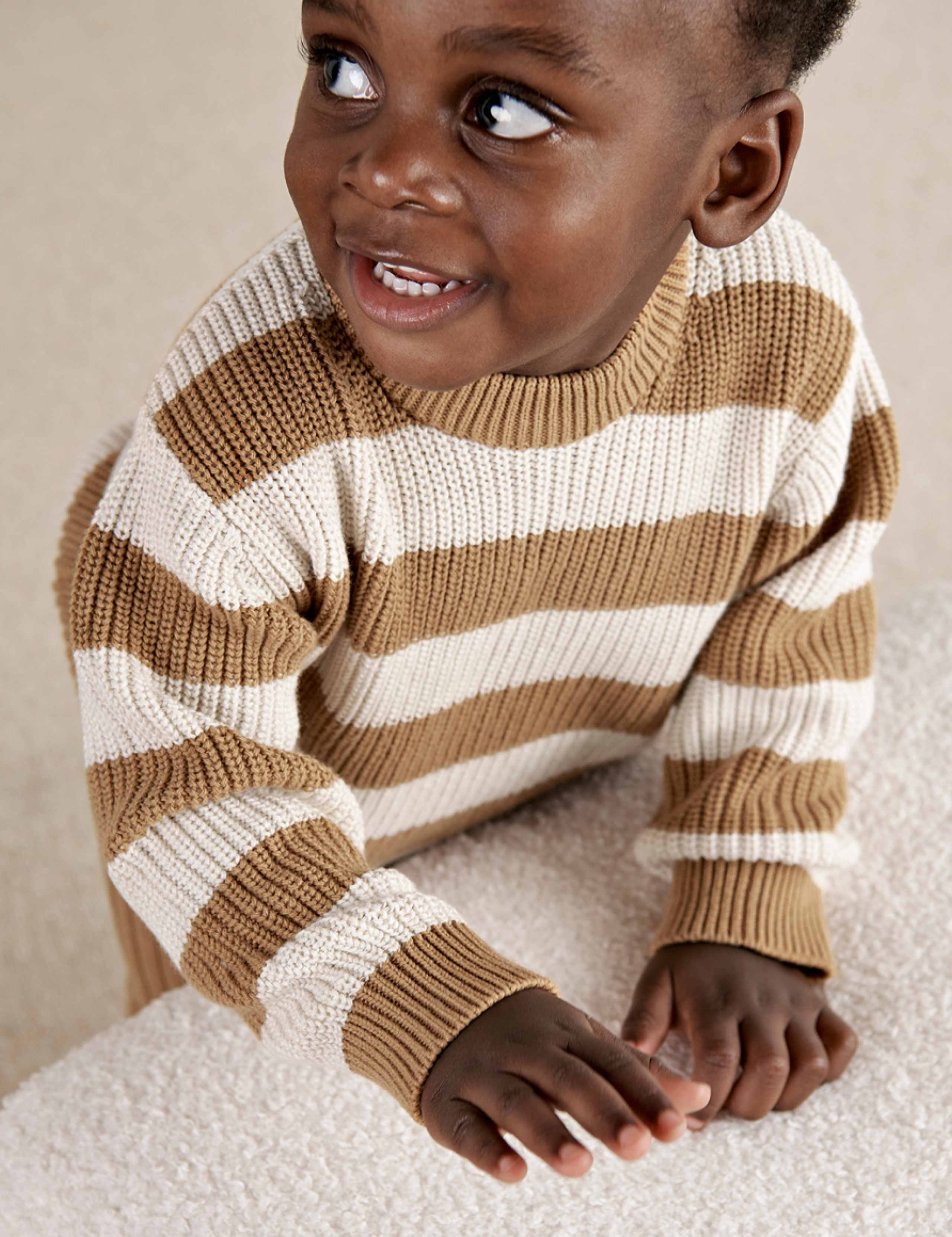 2 Piece Striped Knitted Outfit (0-3 Yrs) 5 of 7