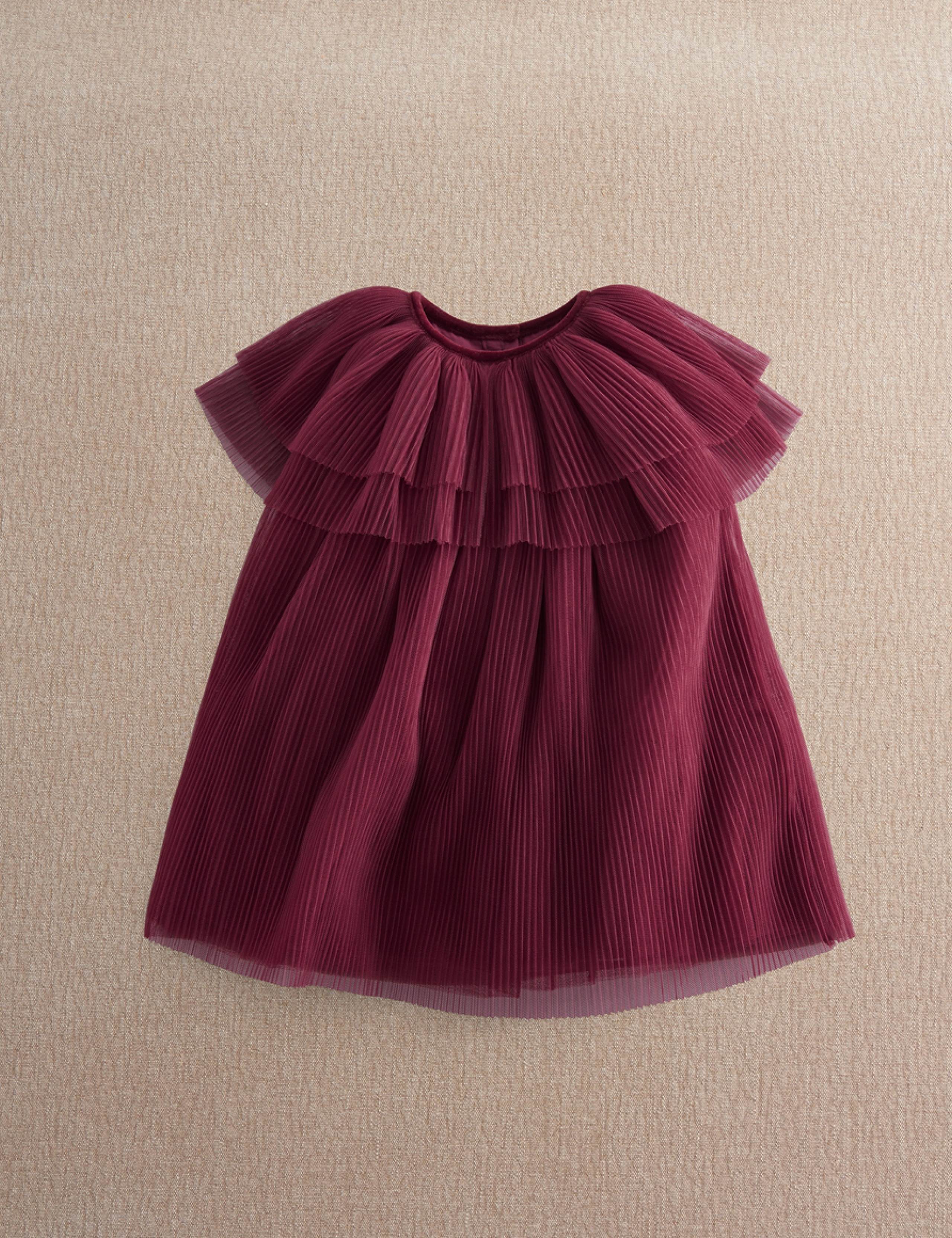 Tulle Pleated Cape Dress (3-36 Mths) 1 of 5
