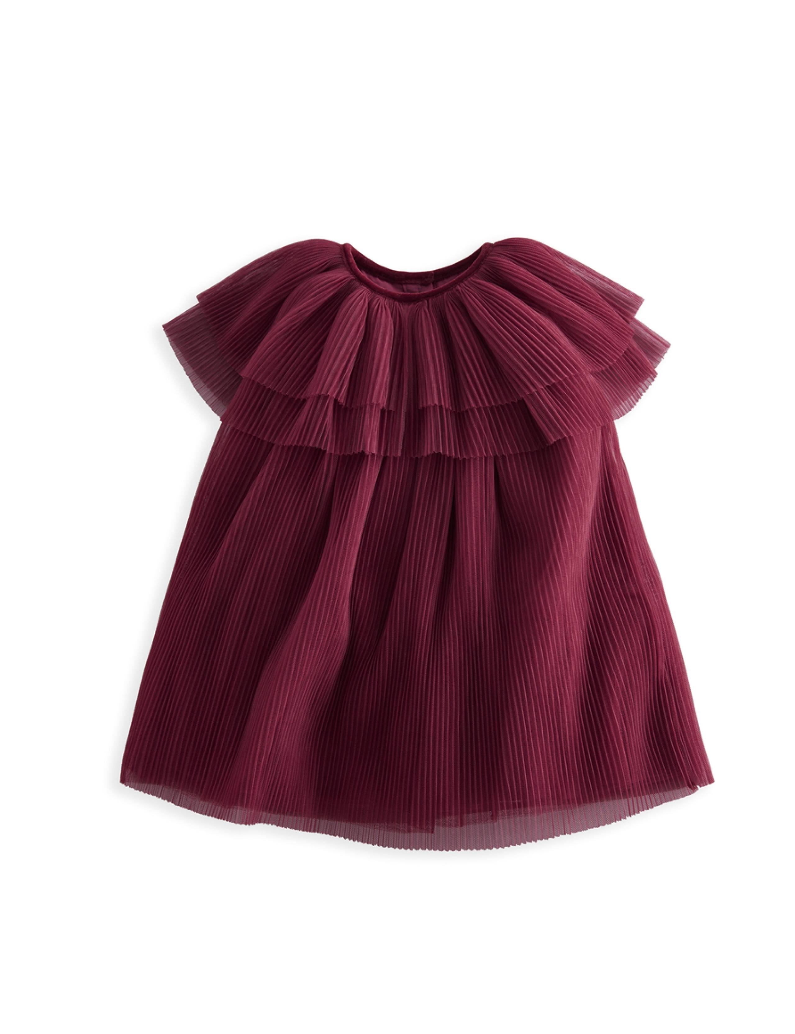 Tulle Pleated Cape Dress (3-36 Mths) 2 of 5