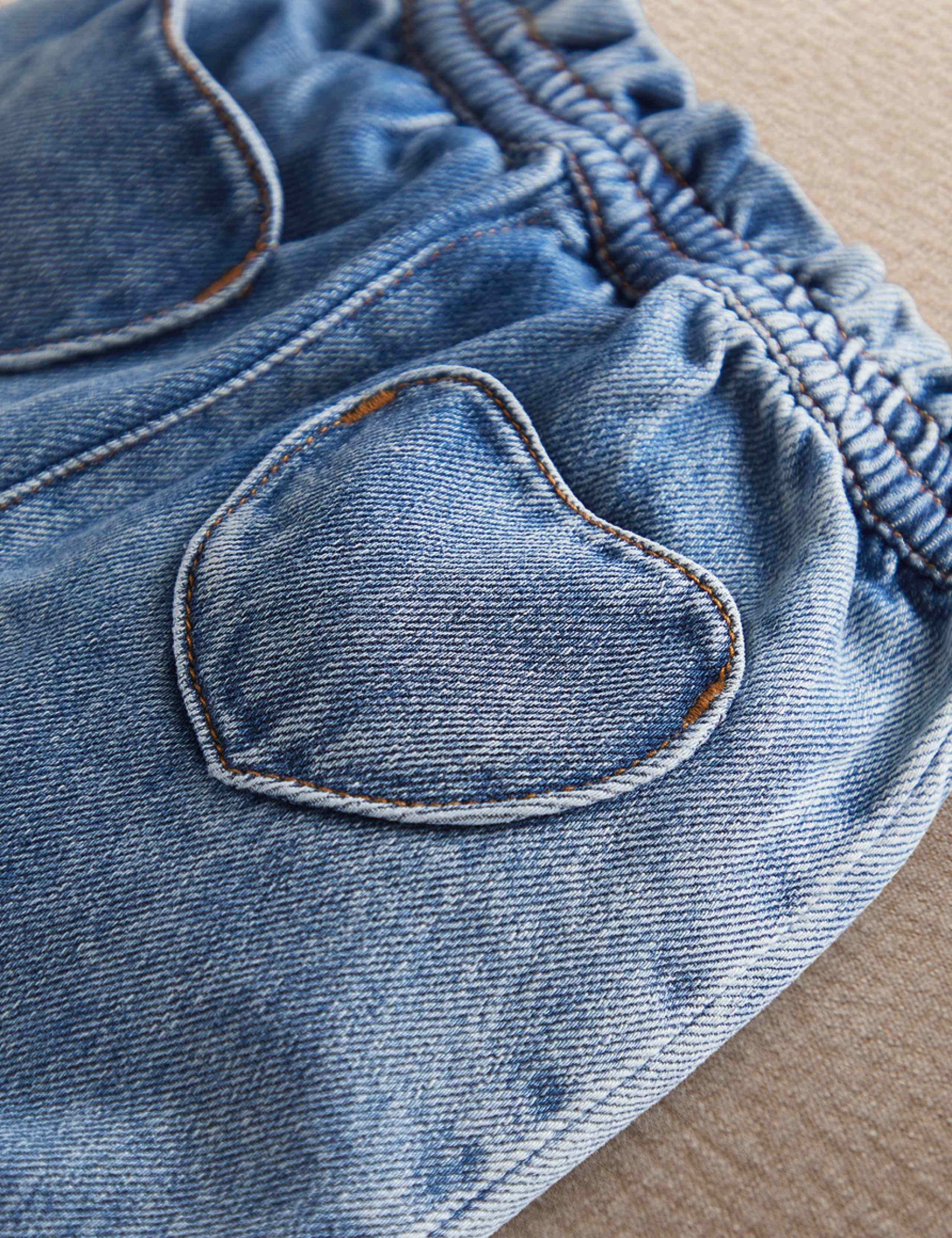Pure Cotton Denim Heart Jeans (3-36 Mths) 3 of 4